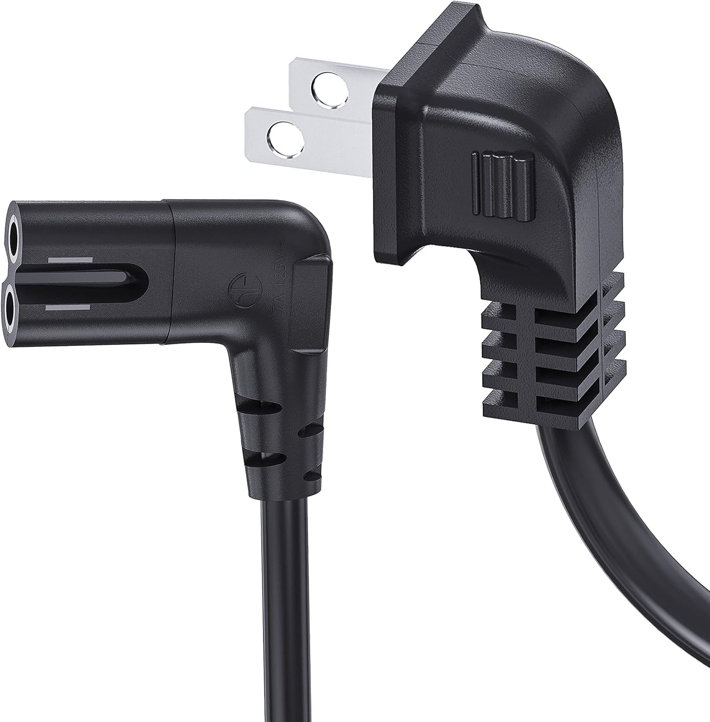 6ft 90-Degree Angle TV Power Cord for Samsung & More