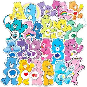 50 Pcs Cute Bears Stickers for Kids Teens Adults - Fun Vinyl Art