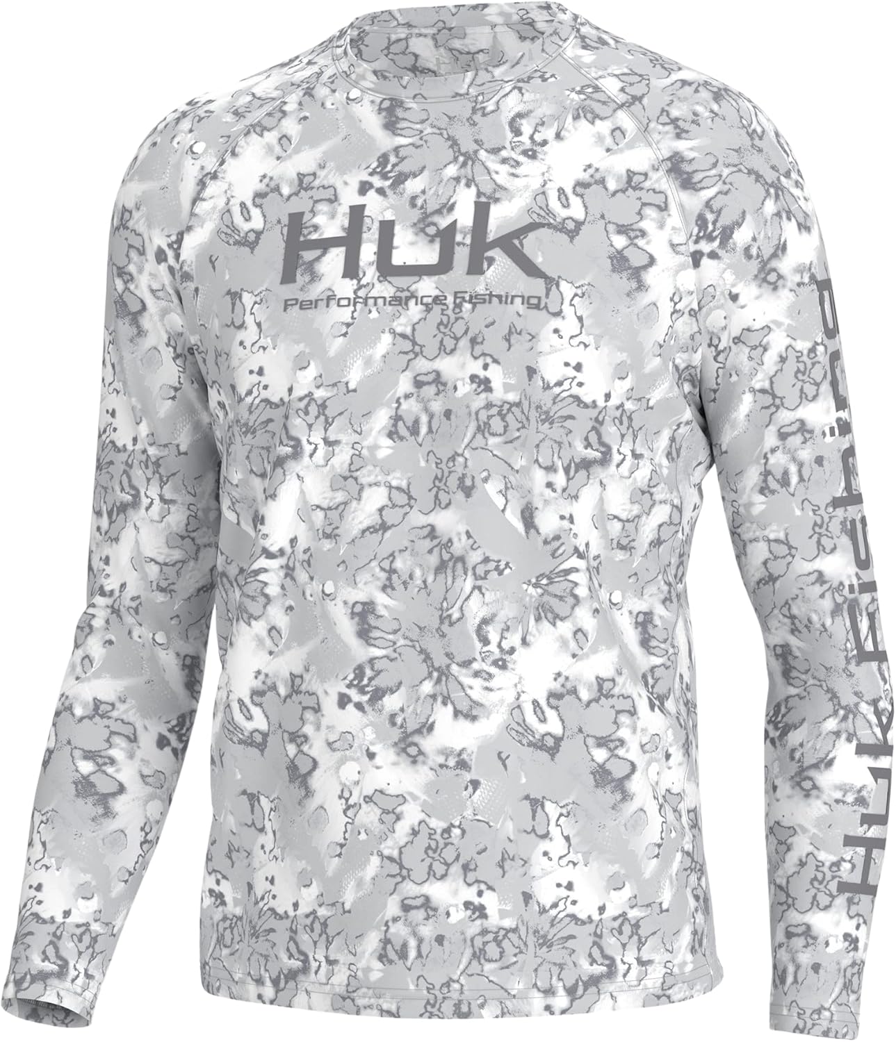 HUK Mens Pursuit Crew Long Sleeve Shirt for Fishing Comfort