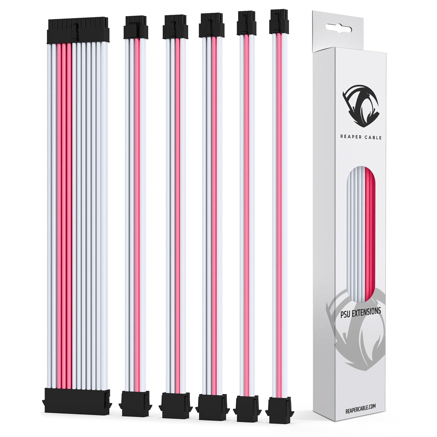 Reaper Cable Sleeved PSU Extension Set - Stylish Power Supply Cables