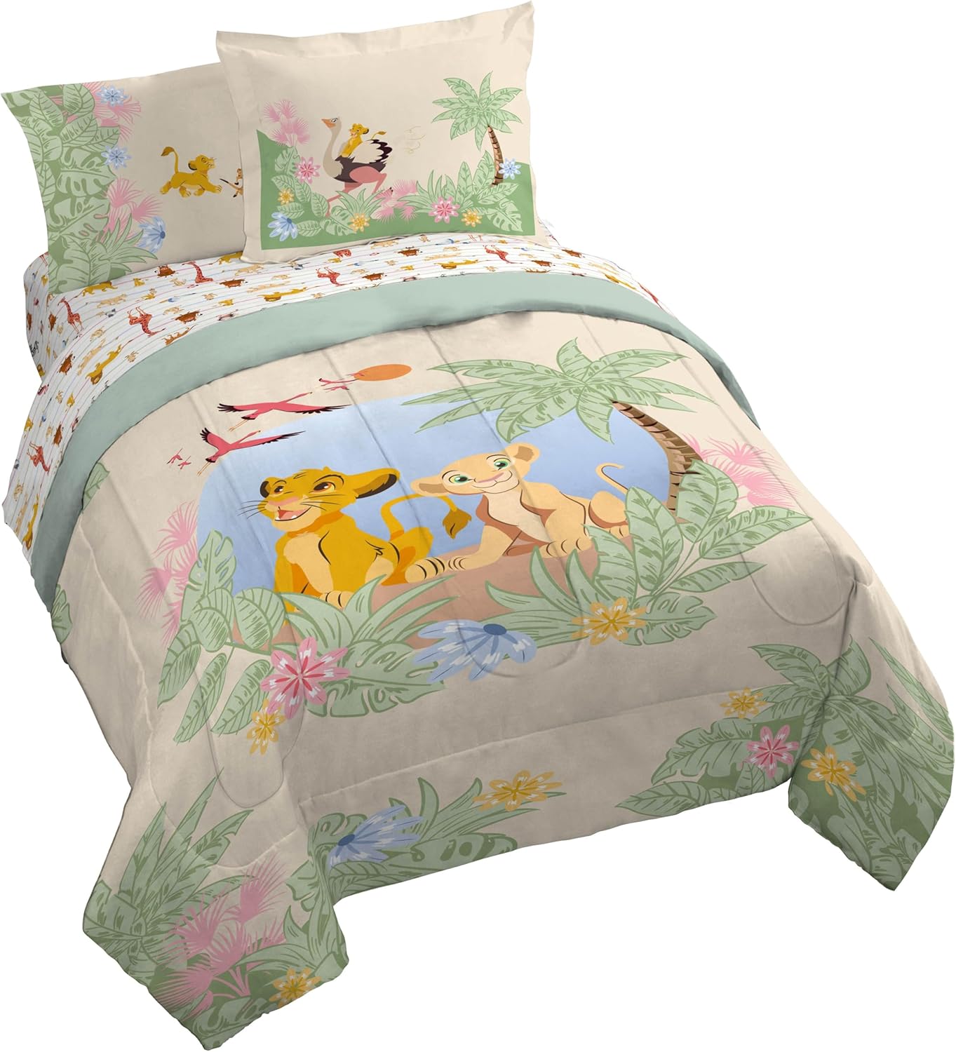Lion King Kids Comforter Set with Sheets and Pillow Covers