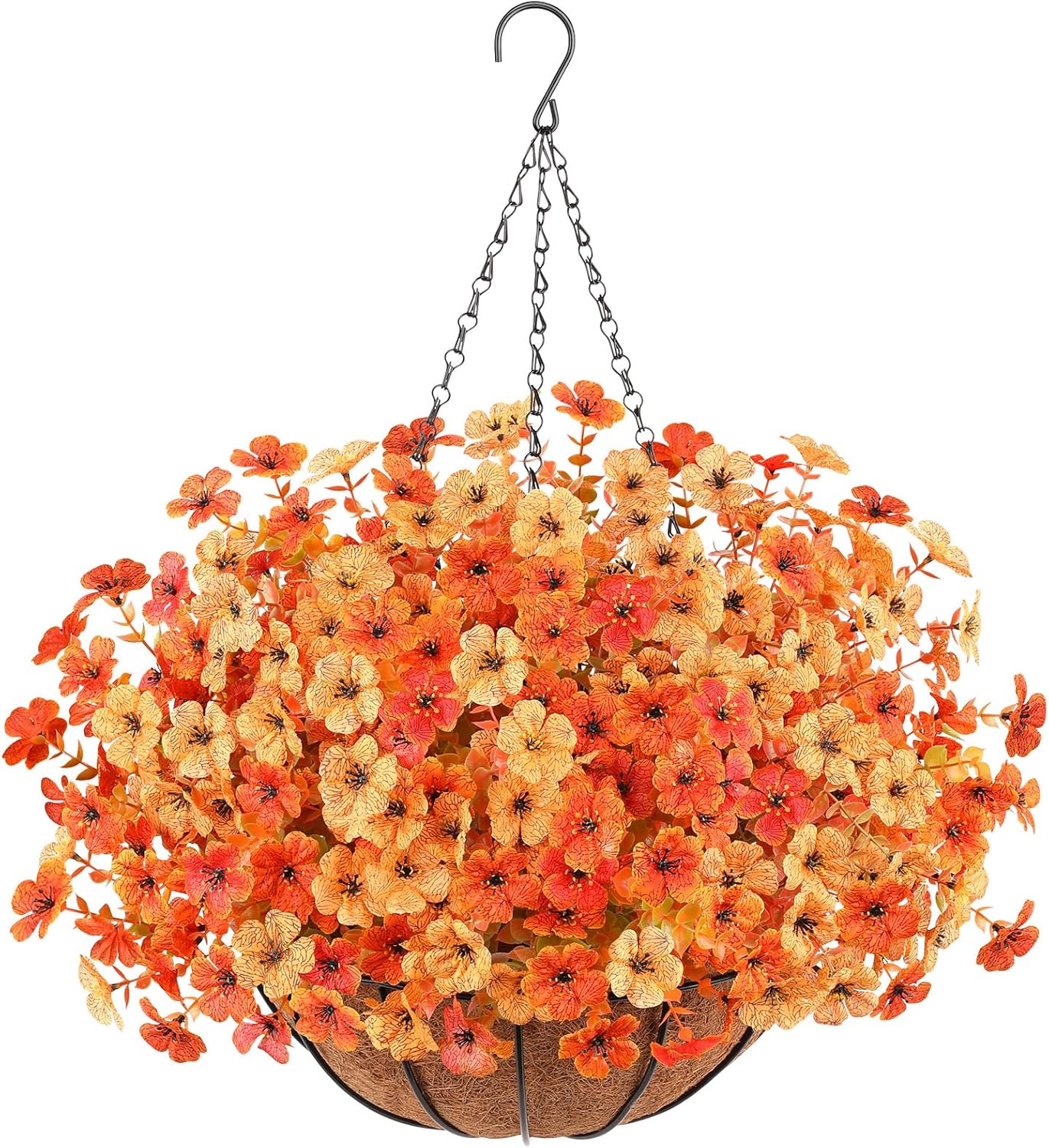Artificial Fall Flowers Hanging Plants for Indoor Outdoor Decor