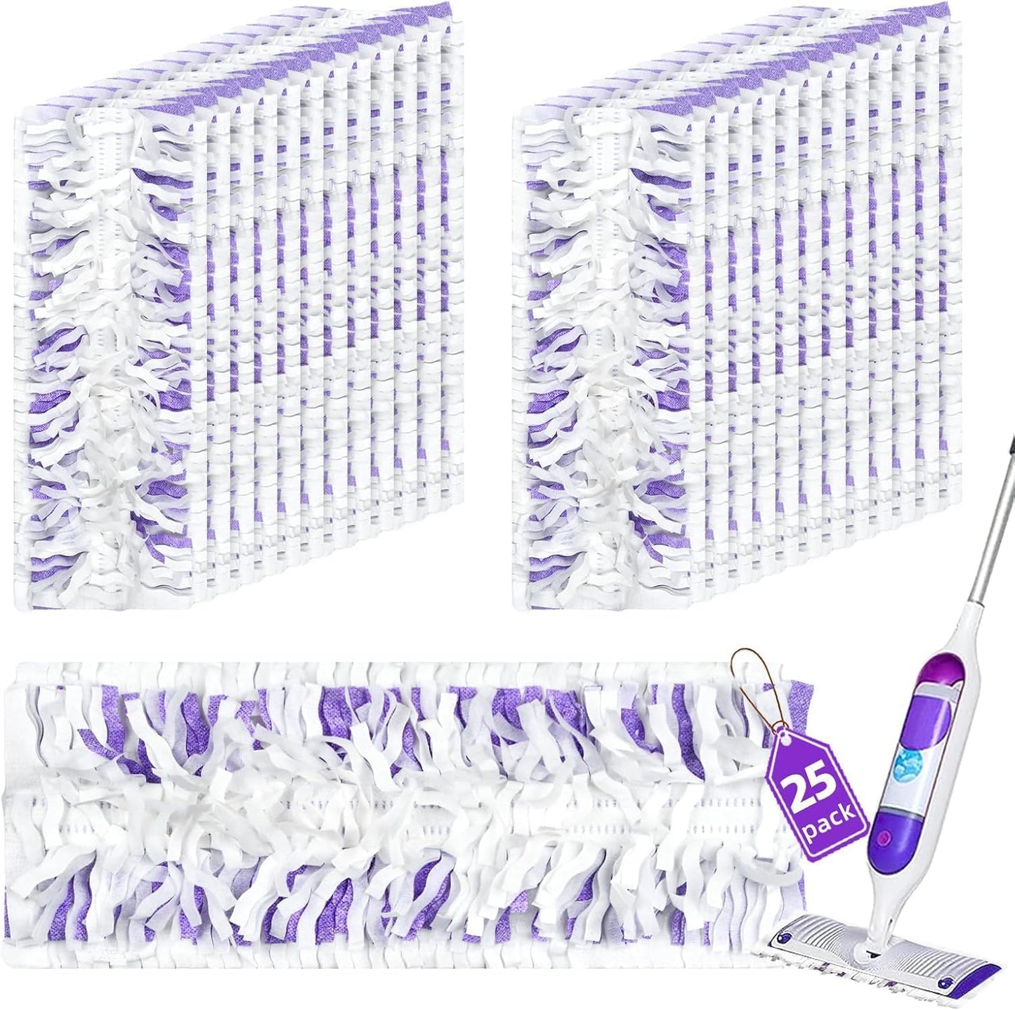25 Count Swiffer-Compatible Power Mop Refills for Fresh Floors