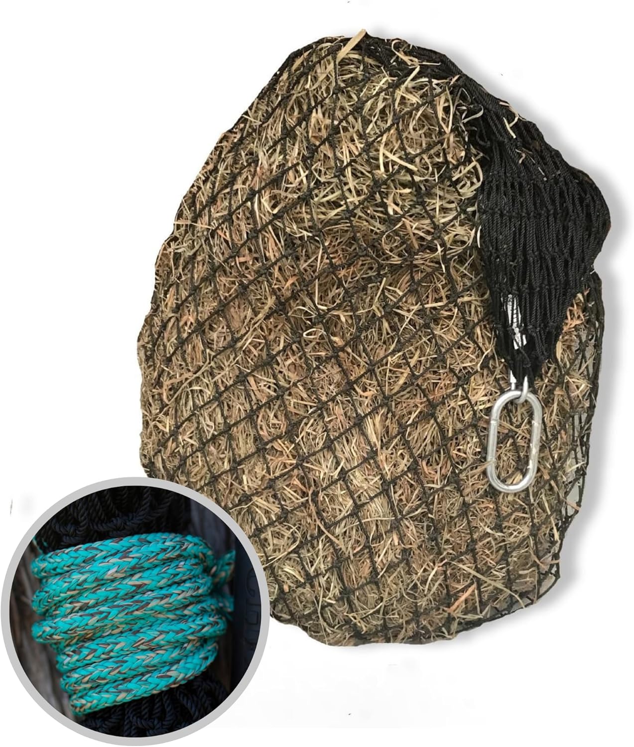 Hay Chix Slow Feed Hay Net for Horses - Durable and Easy to Use