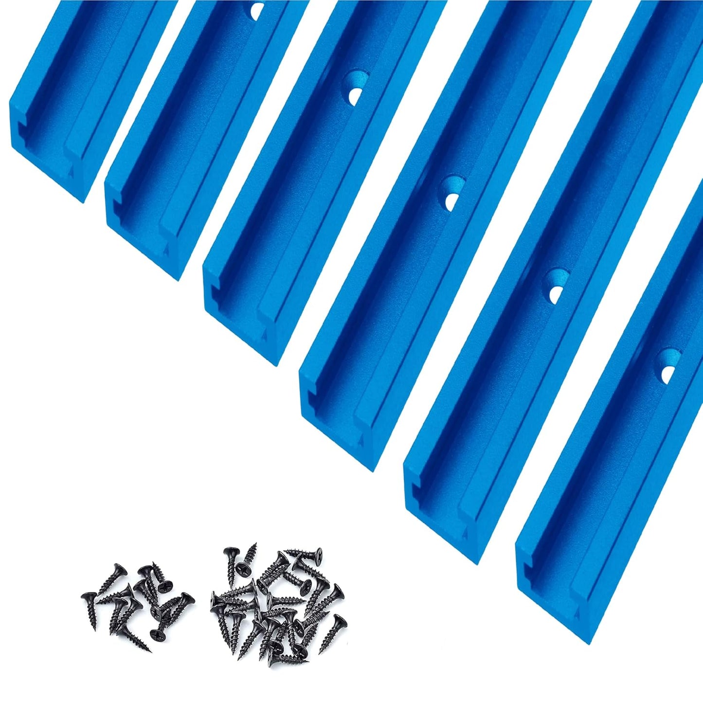 Aluminum 24 Inch T-Track with Screws for Woodworking Projects