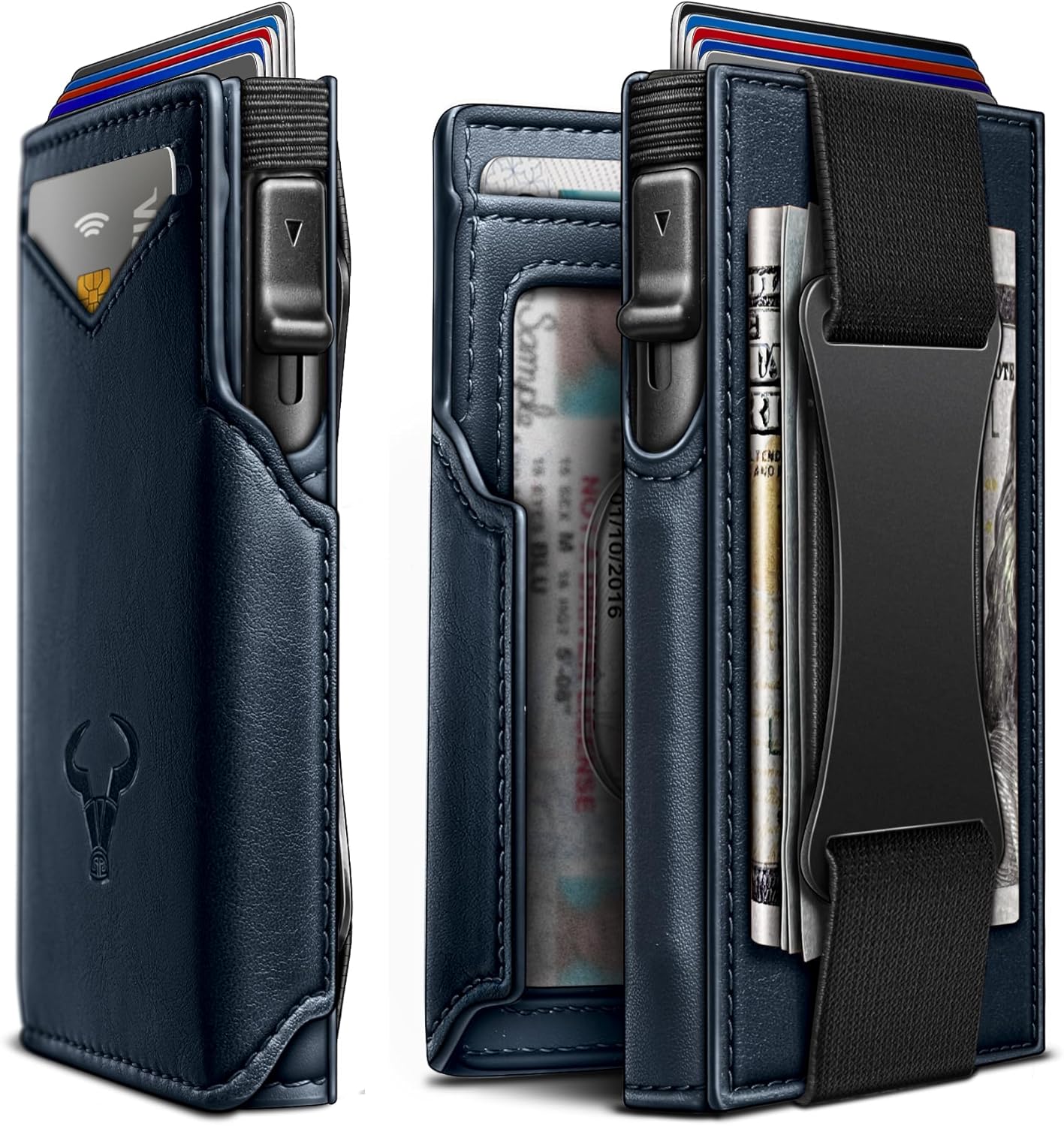 BULLIANT Slim Front Pocket Wallet with Pop-up Access and RFID