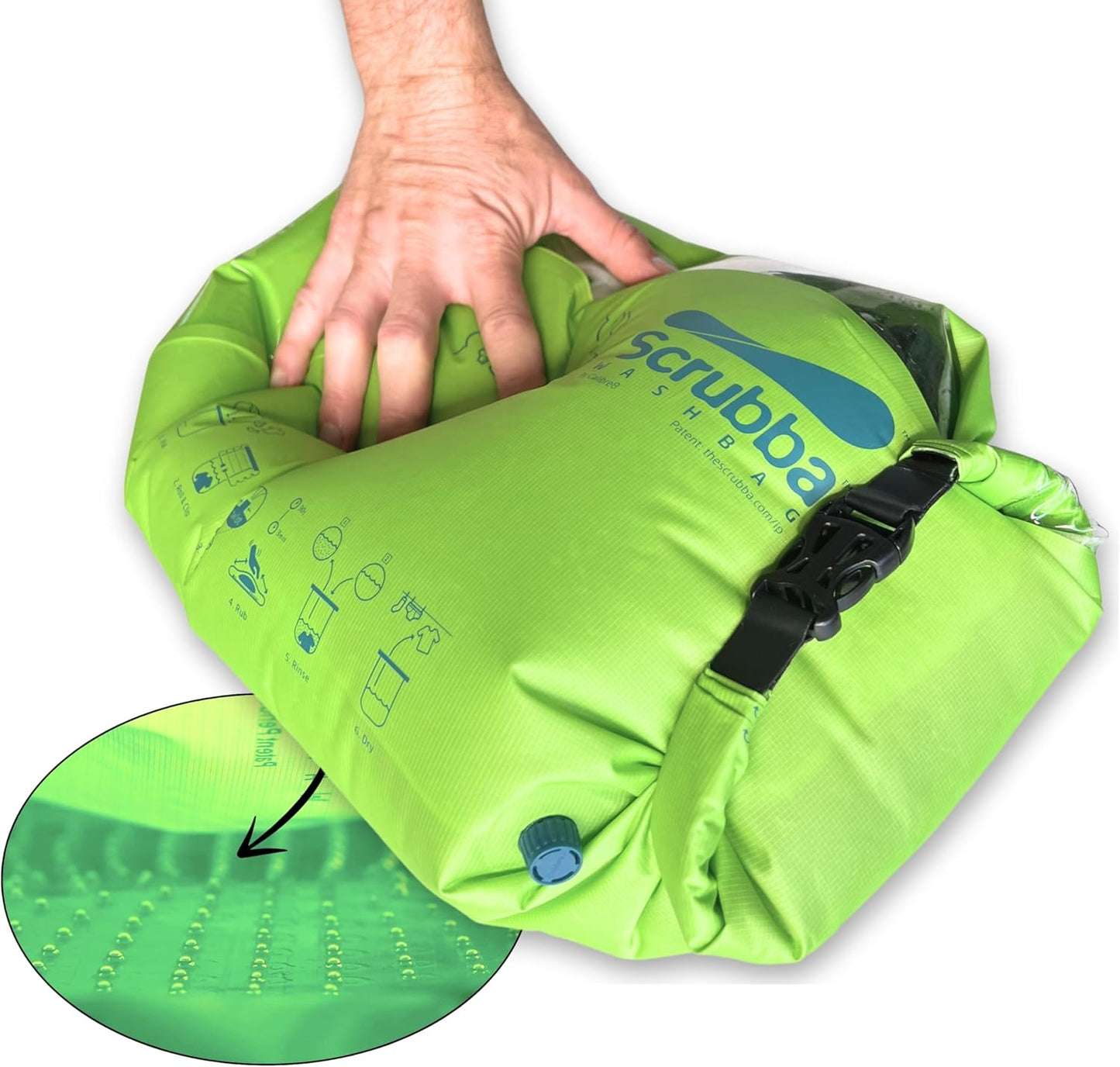 Portable Manual Wash Bag - Travel Essential