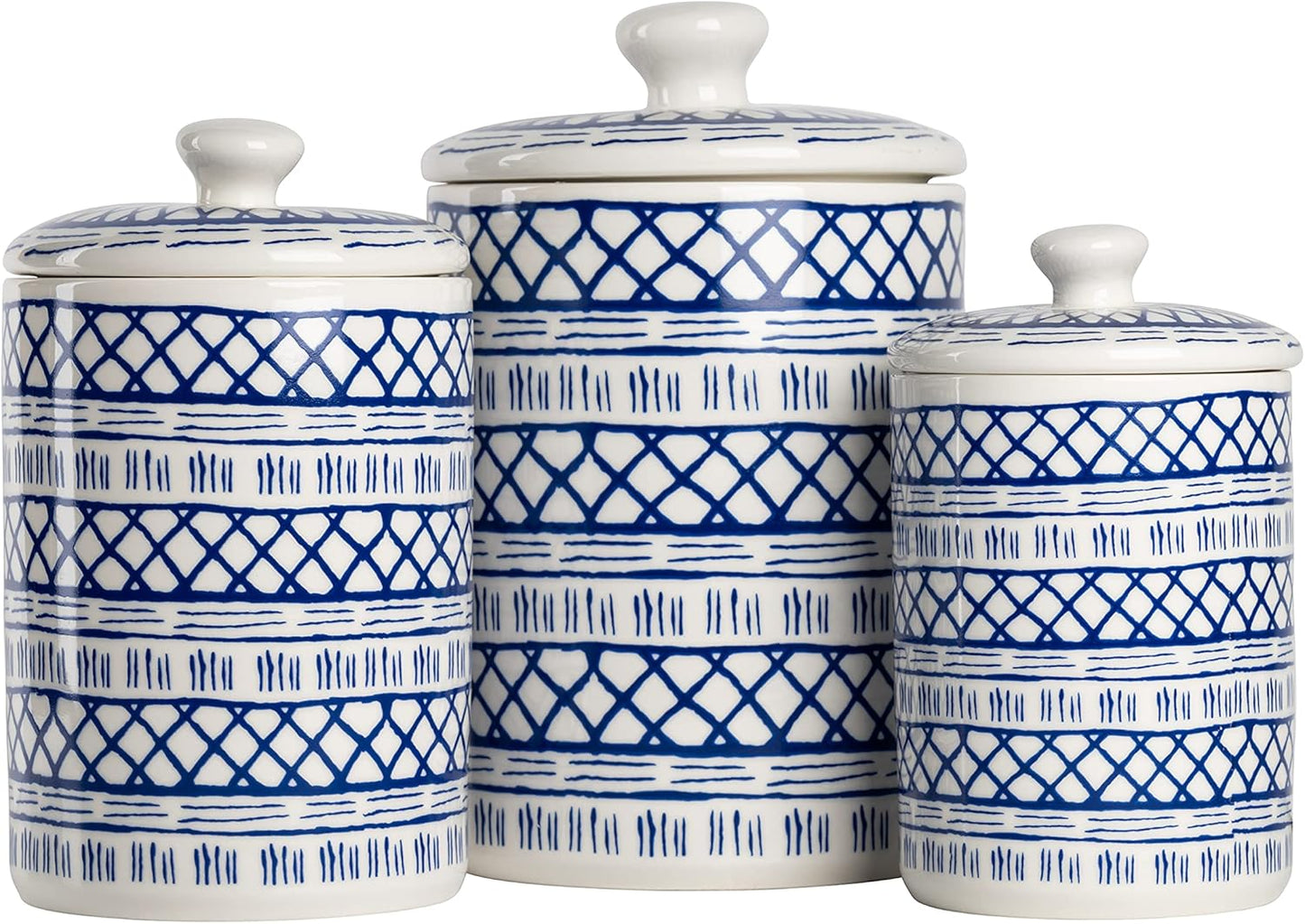10 Strawberry Street CAN-MARINA Kitchen Canister Set for Storage