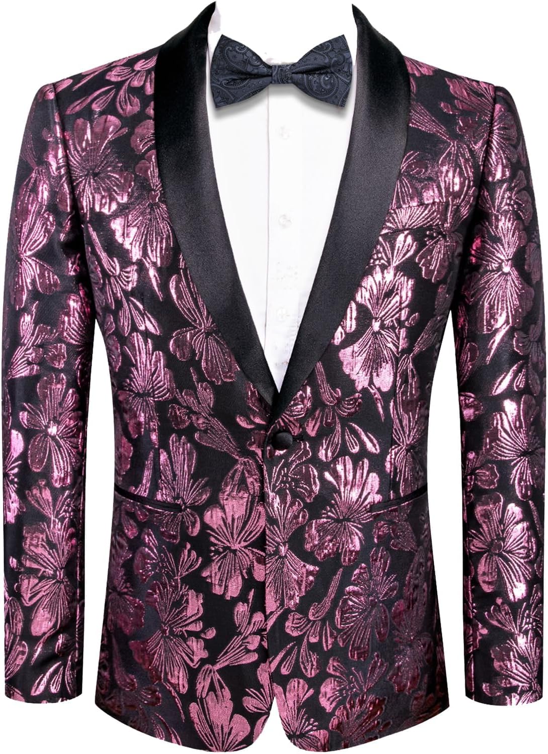 Hi-Tie Stylish Men Suit Jacket Blazer for Elegant Occasions