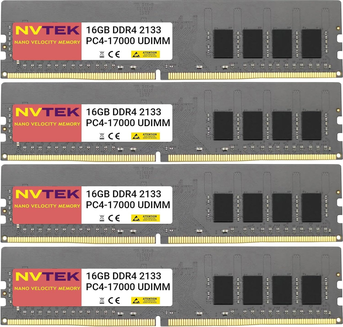 64GB DDR4 2133MHZ PC4-17000 UDIMM Memory Kit for Desktops