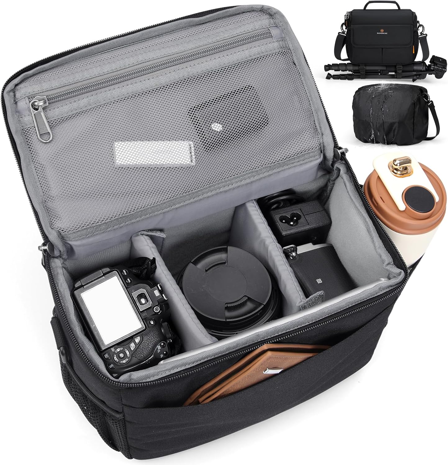 RAINSMORE Waterproof Camera Sling Bag: Carry Gear with Ease
