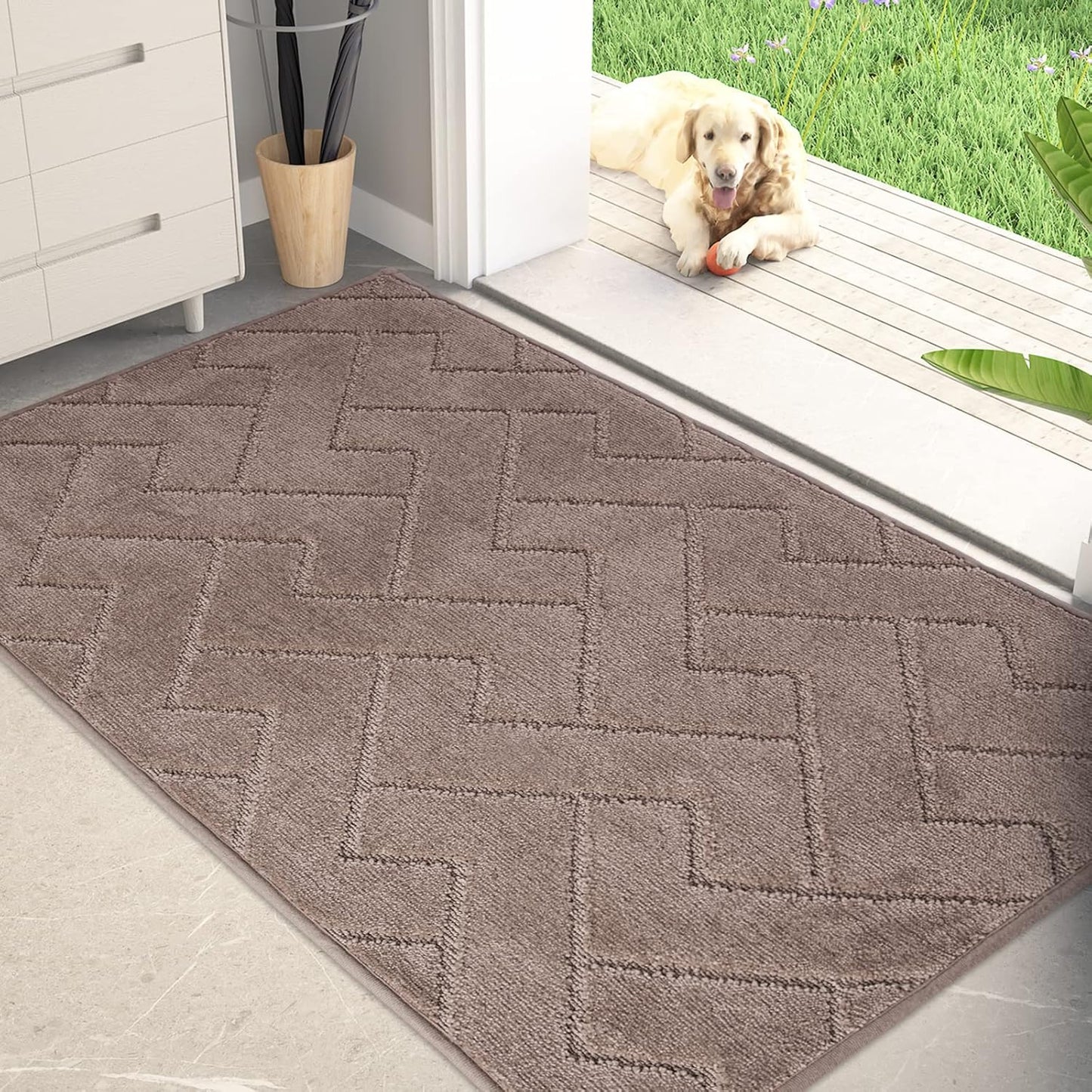 Dirt Trapper Door Mat 32in x 47in Non-Slip Machine Washable