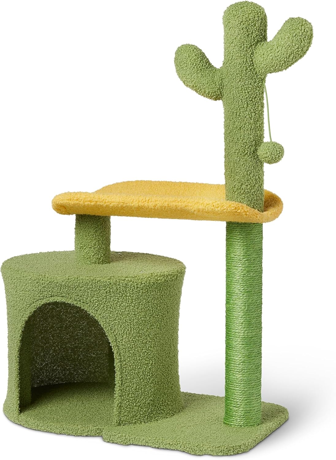 Cactus Cat Scratcher with Multi-Level Design for Indoor Cats
