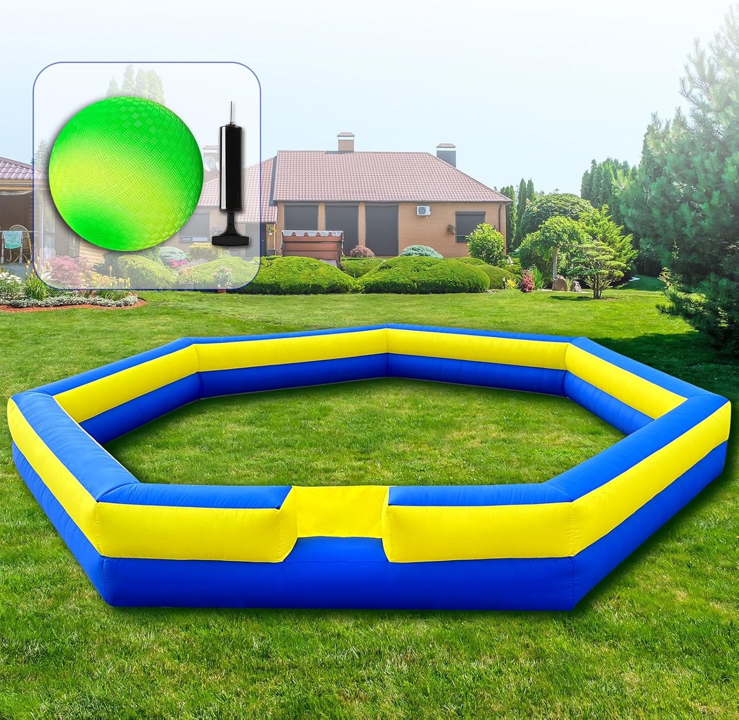 WARSUN 20Ft Gaga Ball Pit for Indoor Outdoor Fun Activities
