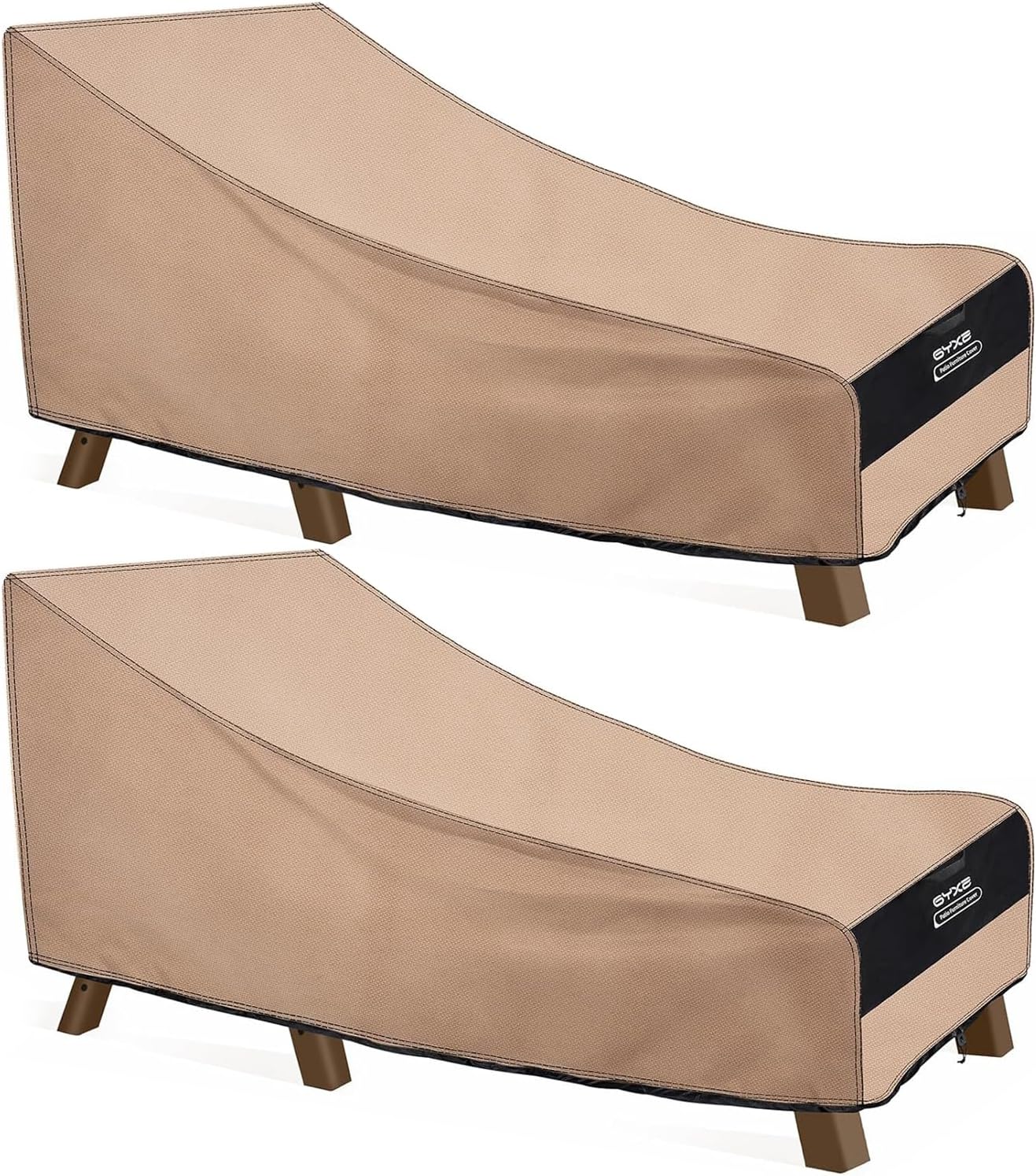 2 Pack Outdoor Pool Lounge Chair Covers for Patio Furniture
