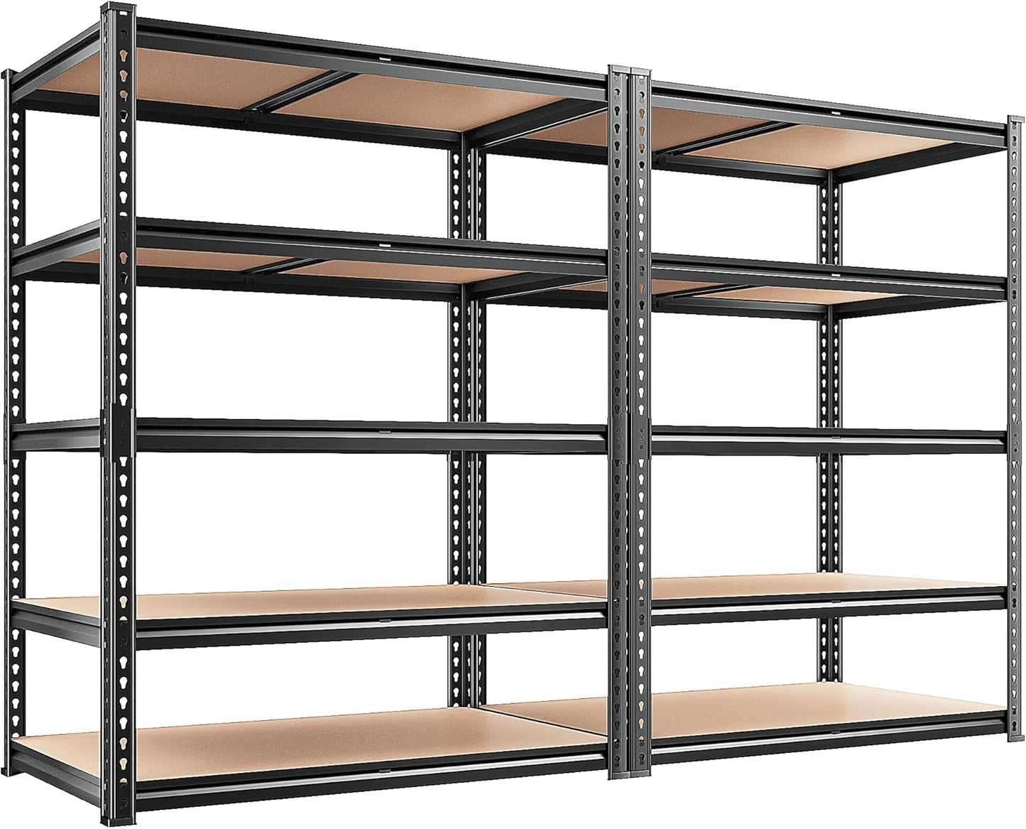 REIBII Heavy Duty 5 Tier Garage Shelving Unit for Storage