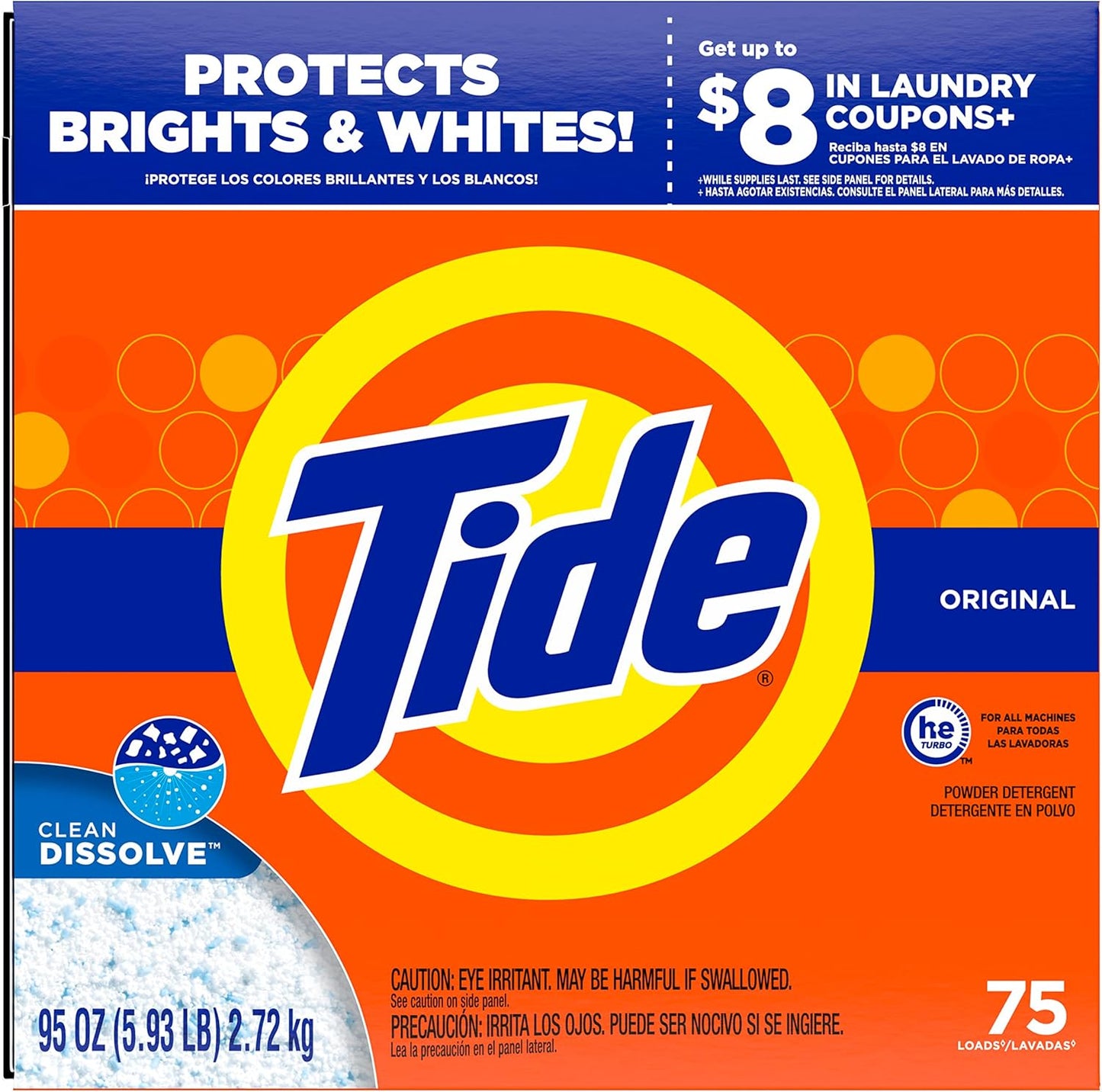 Tide HE Turbo Powder: 95 Oz Fast-Acting Clean
