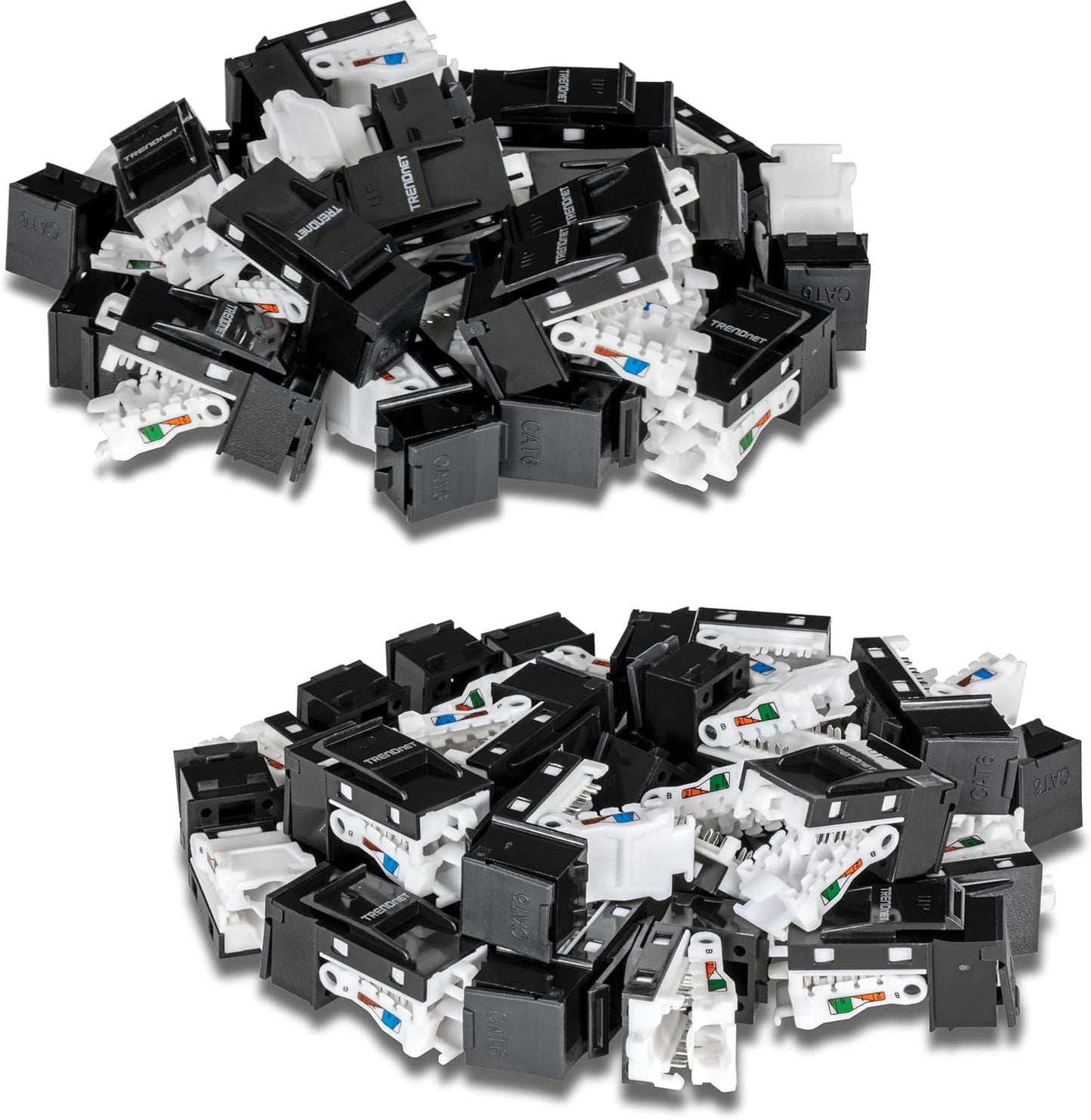 TRENDnet Cat6 RJ45 Keystone Jack 50-Pack for Reliable Networking