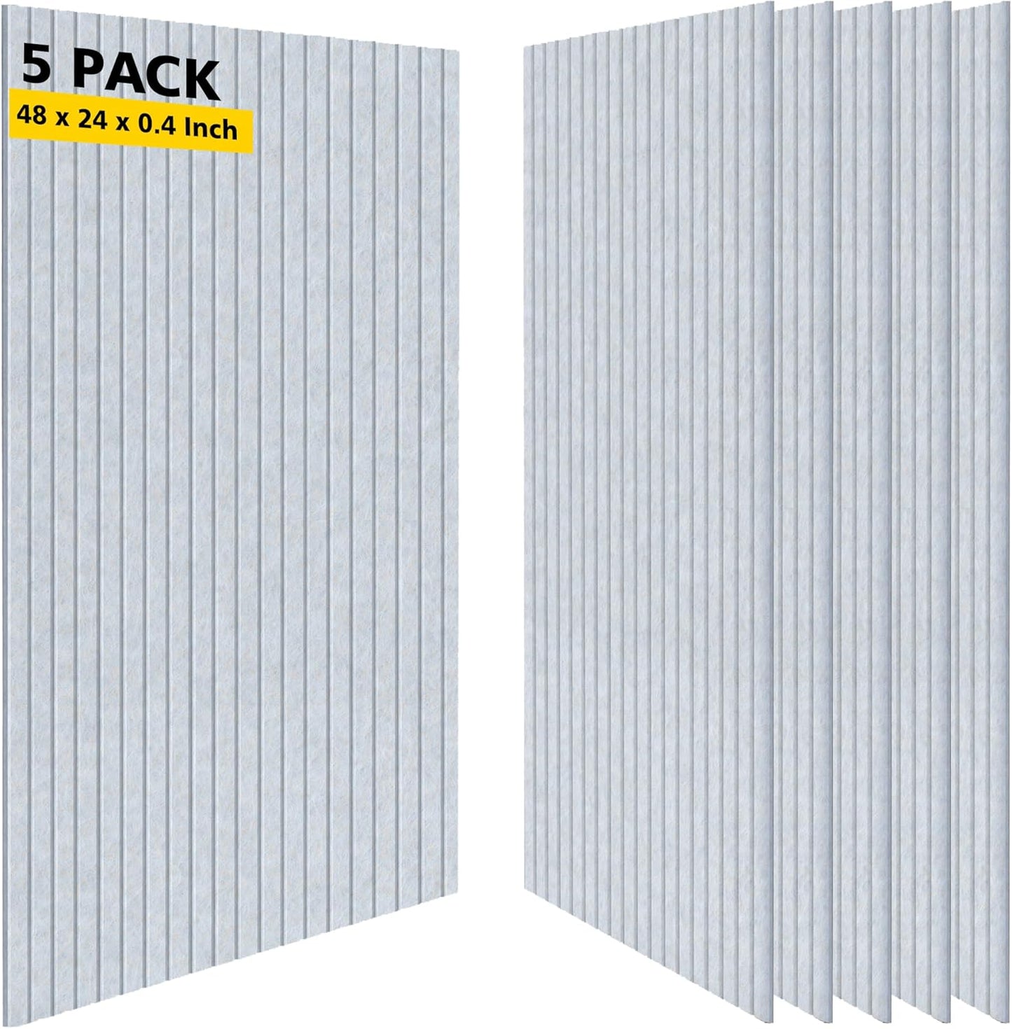 Acoustic Panels 5 Pack Soundproof Wall Panels for Home Use