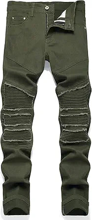 RXXKKK Men's Classic Zipper Biker Regular Fit Flex Jean Review