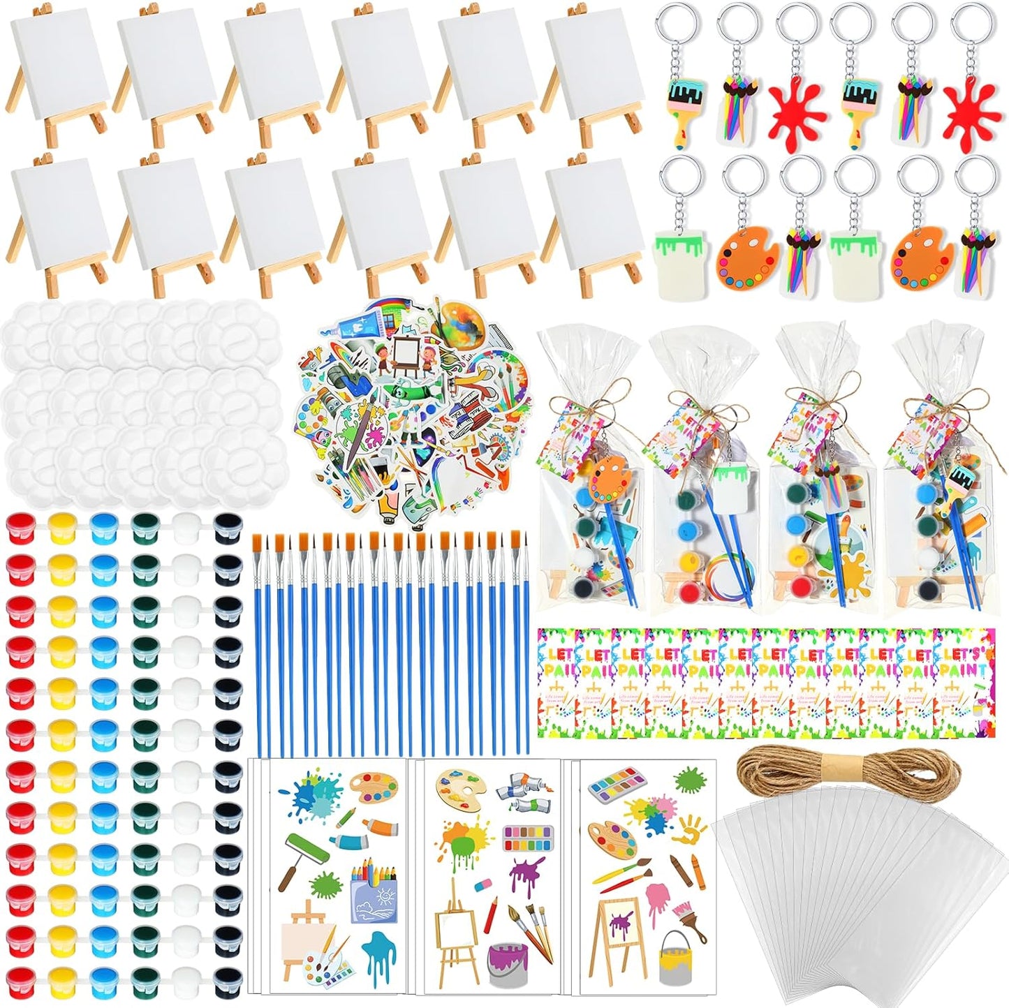 158 Pcs Paint Party Favors Set for Creative Art Fun
