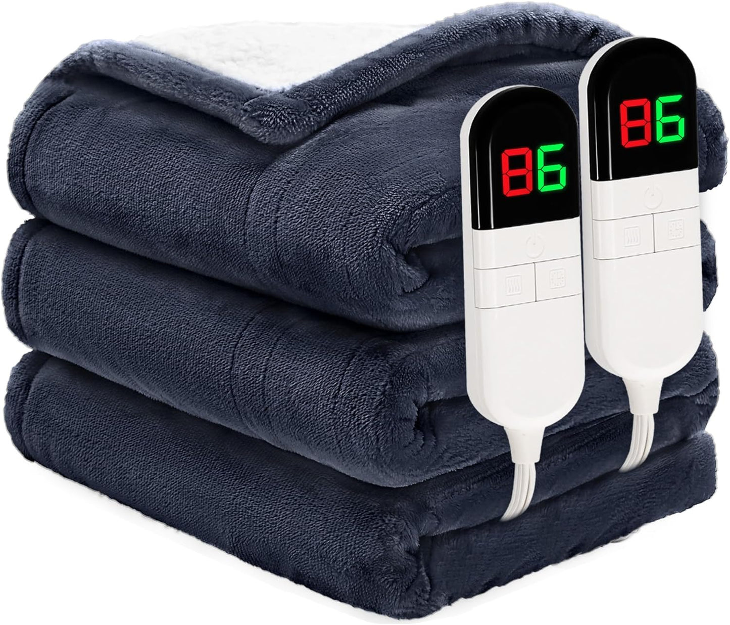 Heated Blanket Queen - Premium Soft Electric Blanket for Comfort