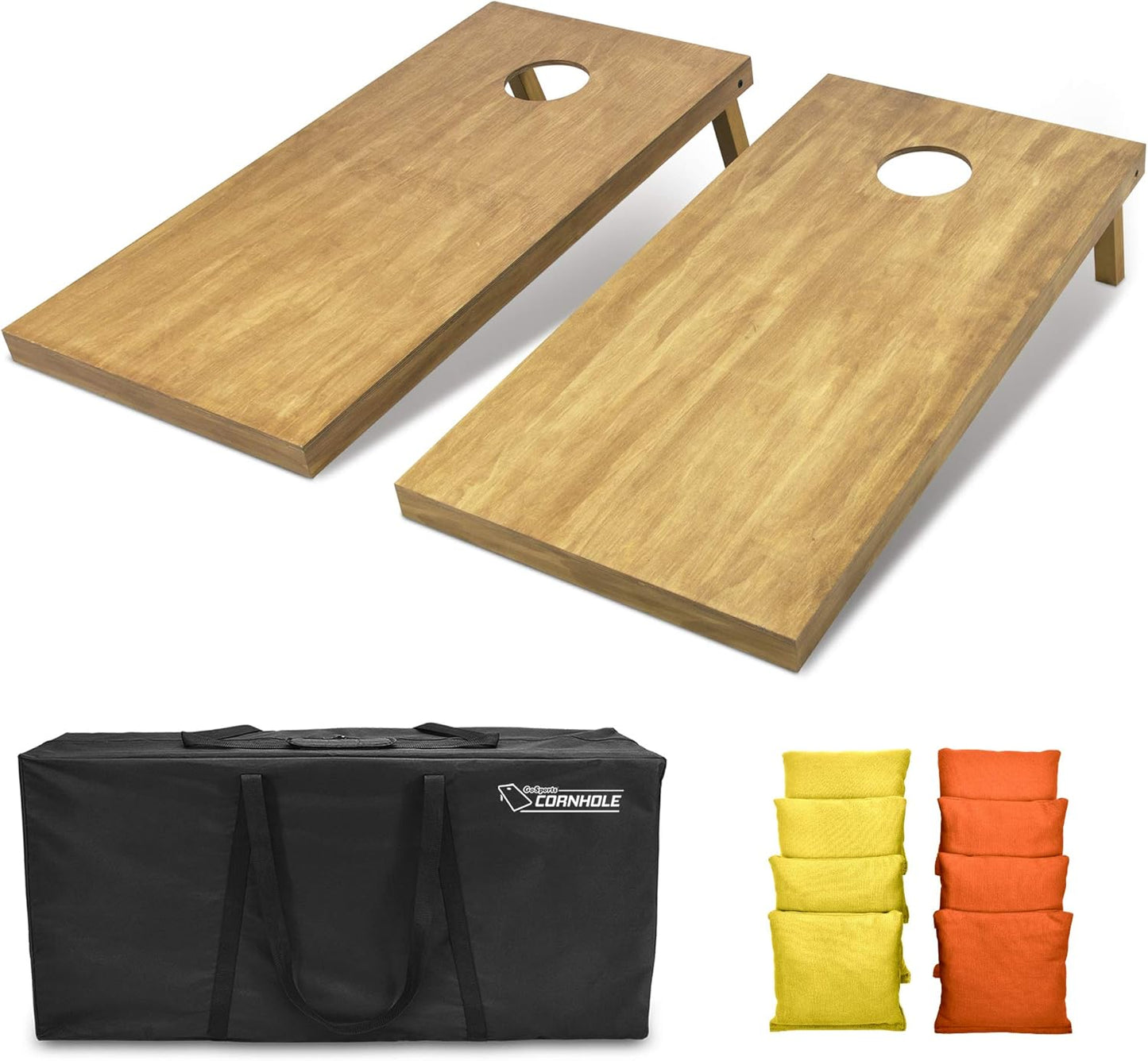 GoSports 4 ft x 2 ft Wooden Cornhole Boards Set for Fun