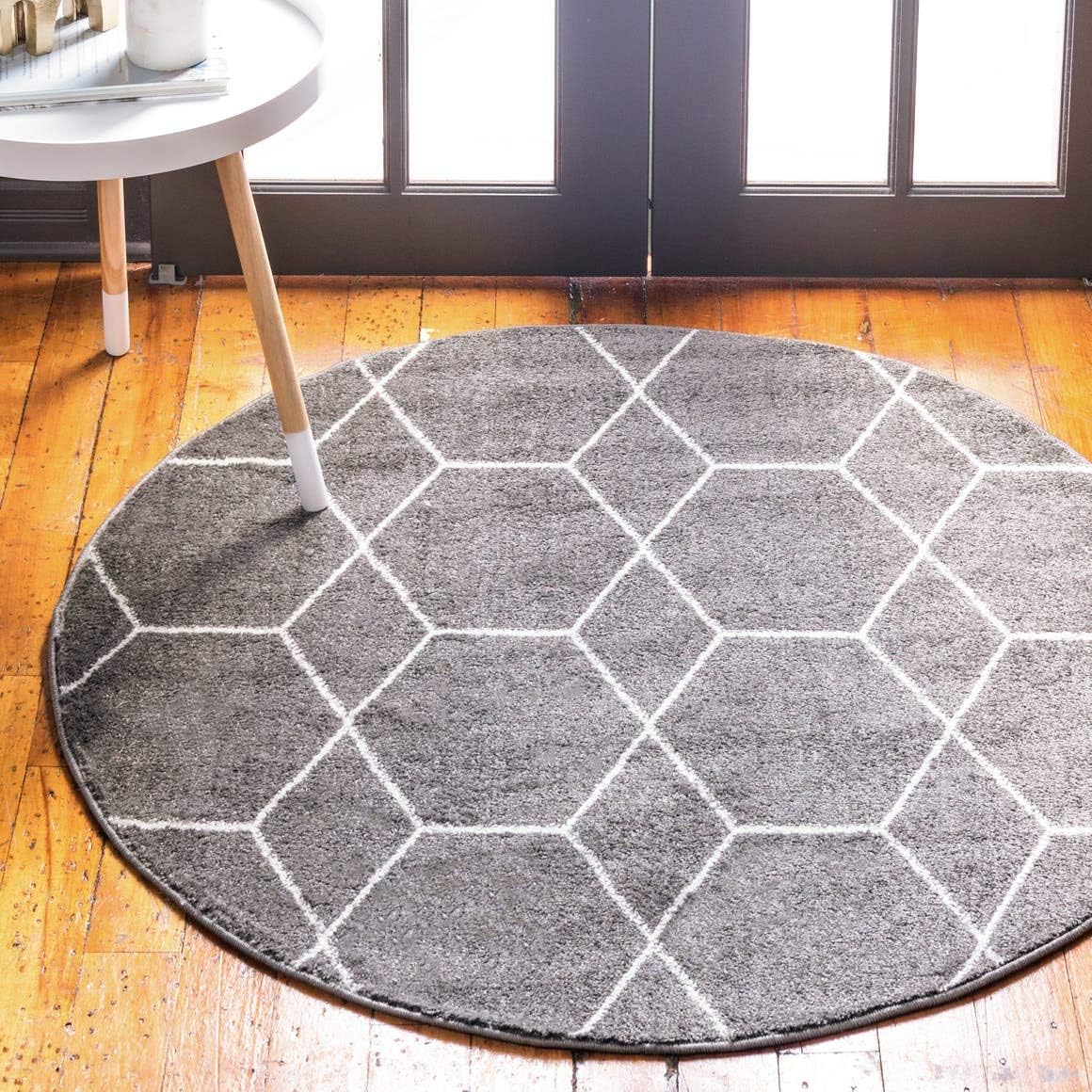 Unique Loom Trellis Frieze Collection Area Rug - 8ft Round