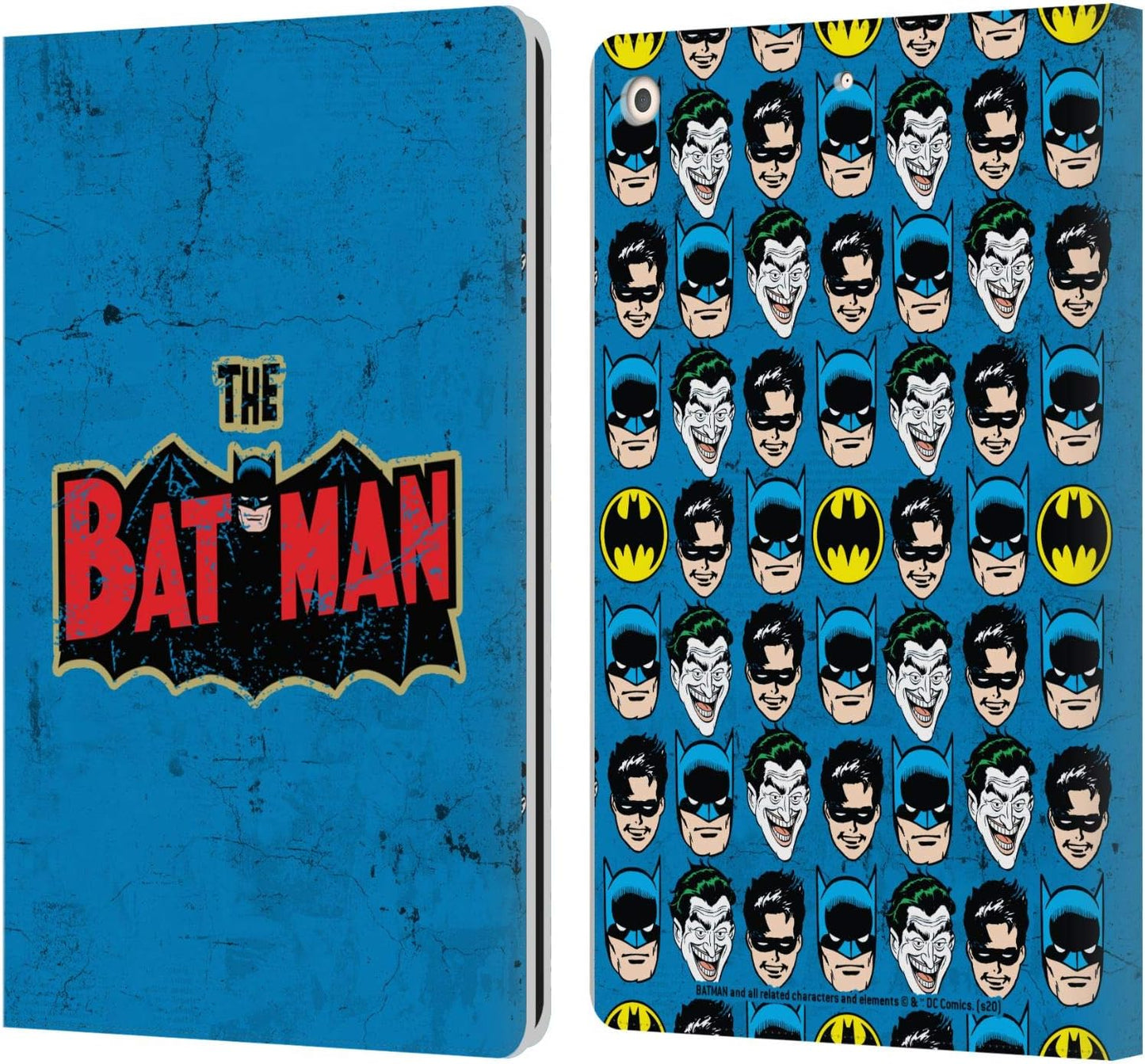 Batman DC Comics Distressed Logo Leather Wallet Case for iPad
