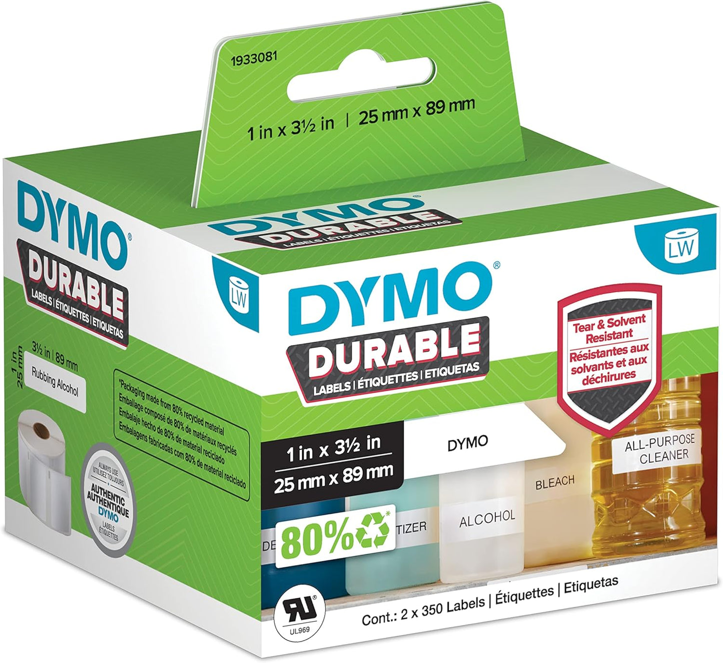 DYMO LW Durable Industrial Labels for Tough Labeling Needs
