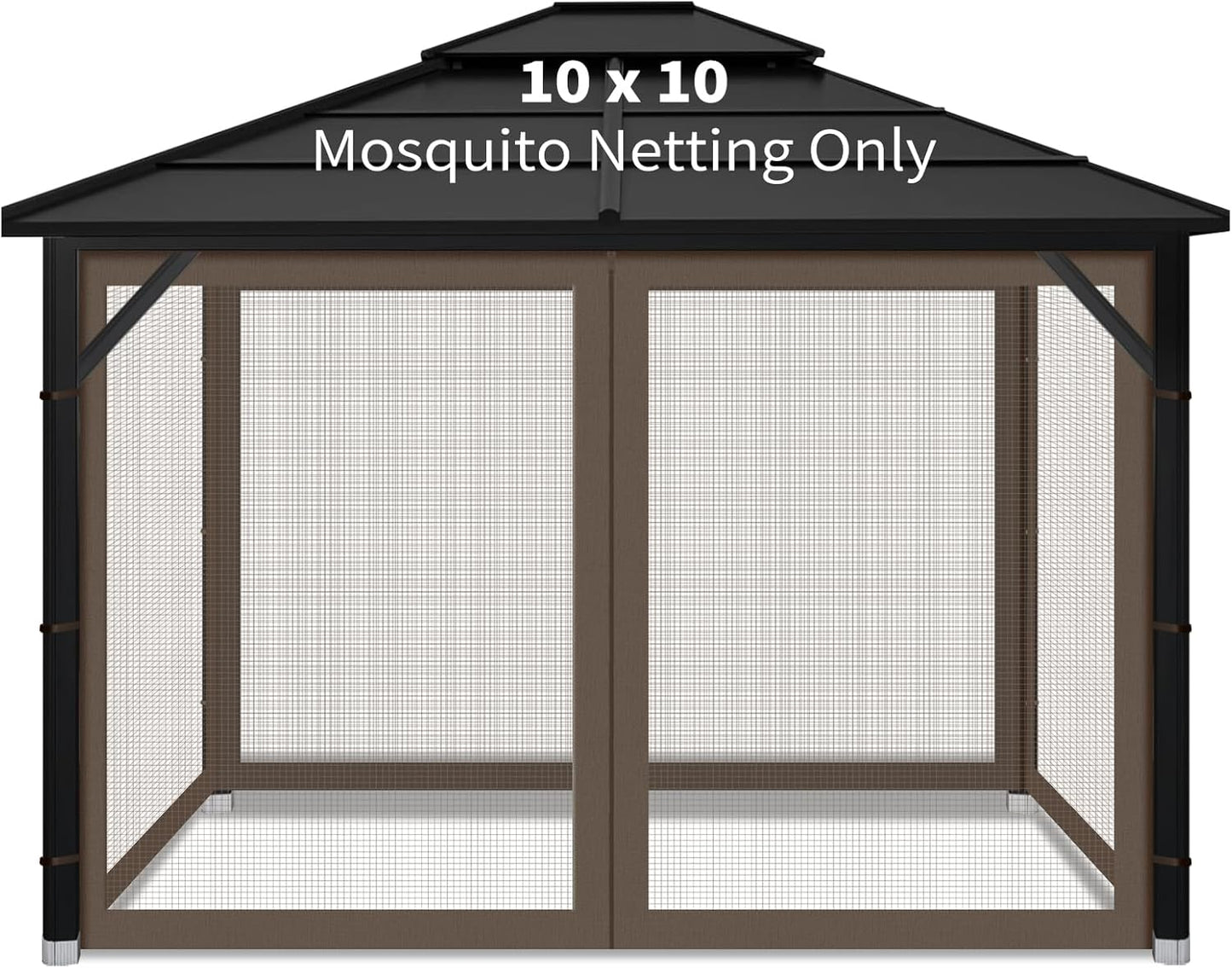 Gazebo Replacement Mosquito Netting for Outdoor Canopy 10x10