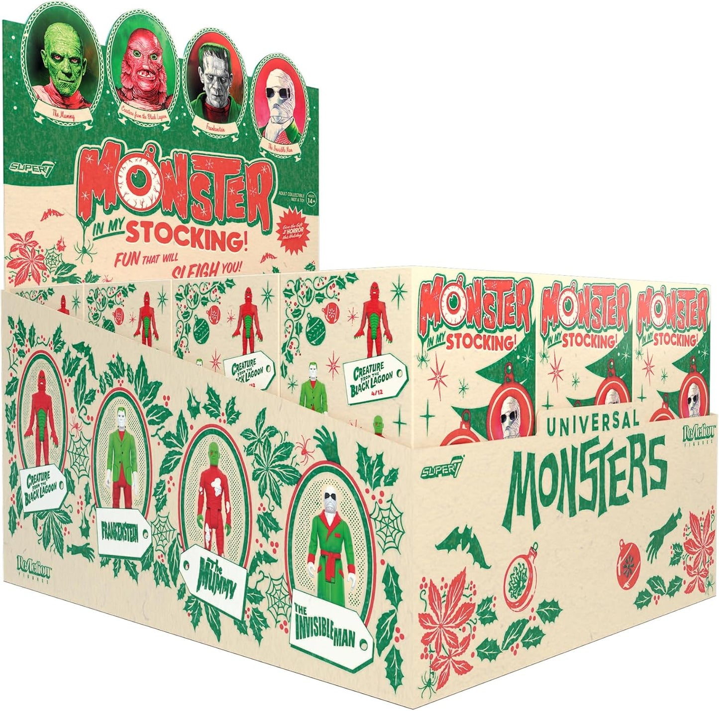 Universal Monsters Blind Box Flat - 12 Pack of Classic Figures