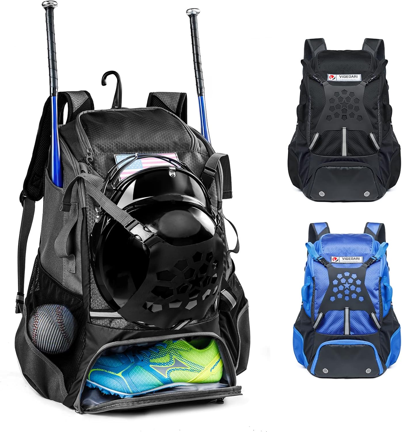 Baseball Backpack for Youth and Adults - Large Capacity Gear Bag