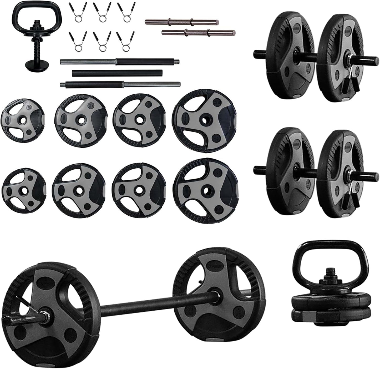 US Weight Adjustable Weight Set for Home Gym with Barbell Options