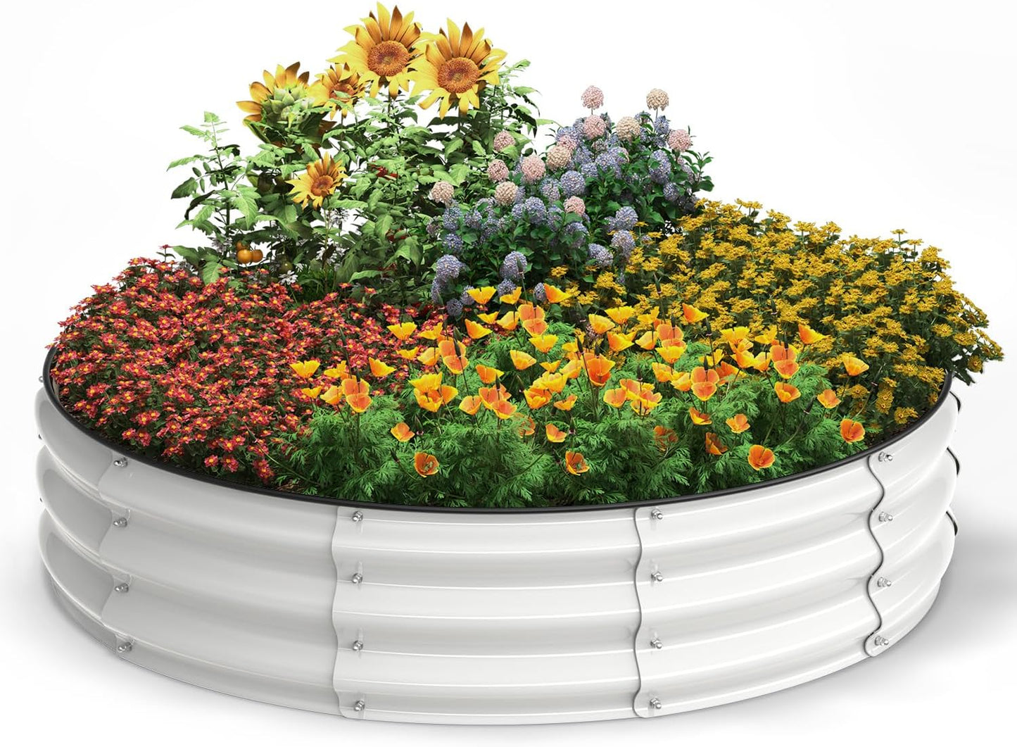 Galvanized Raised Garden Bed for Easy Gardening and Planting