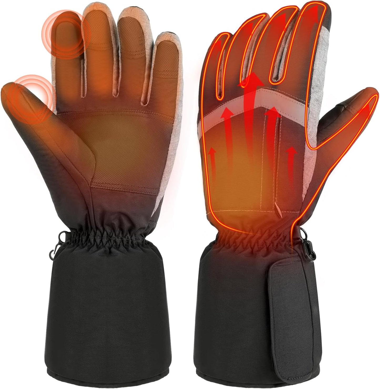 Waterproof Heated Touchscreen Gloves for Outdoor Fun
