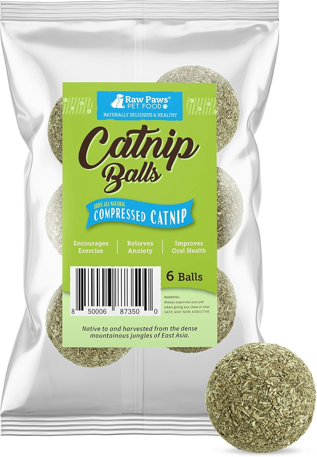 Interactive Catnip Balls - Natural Toy for Indoor Cats