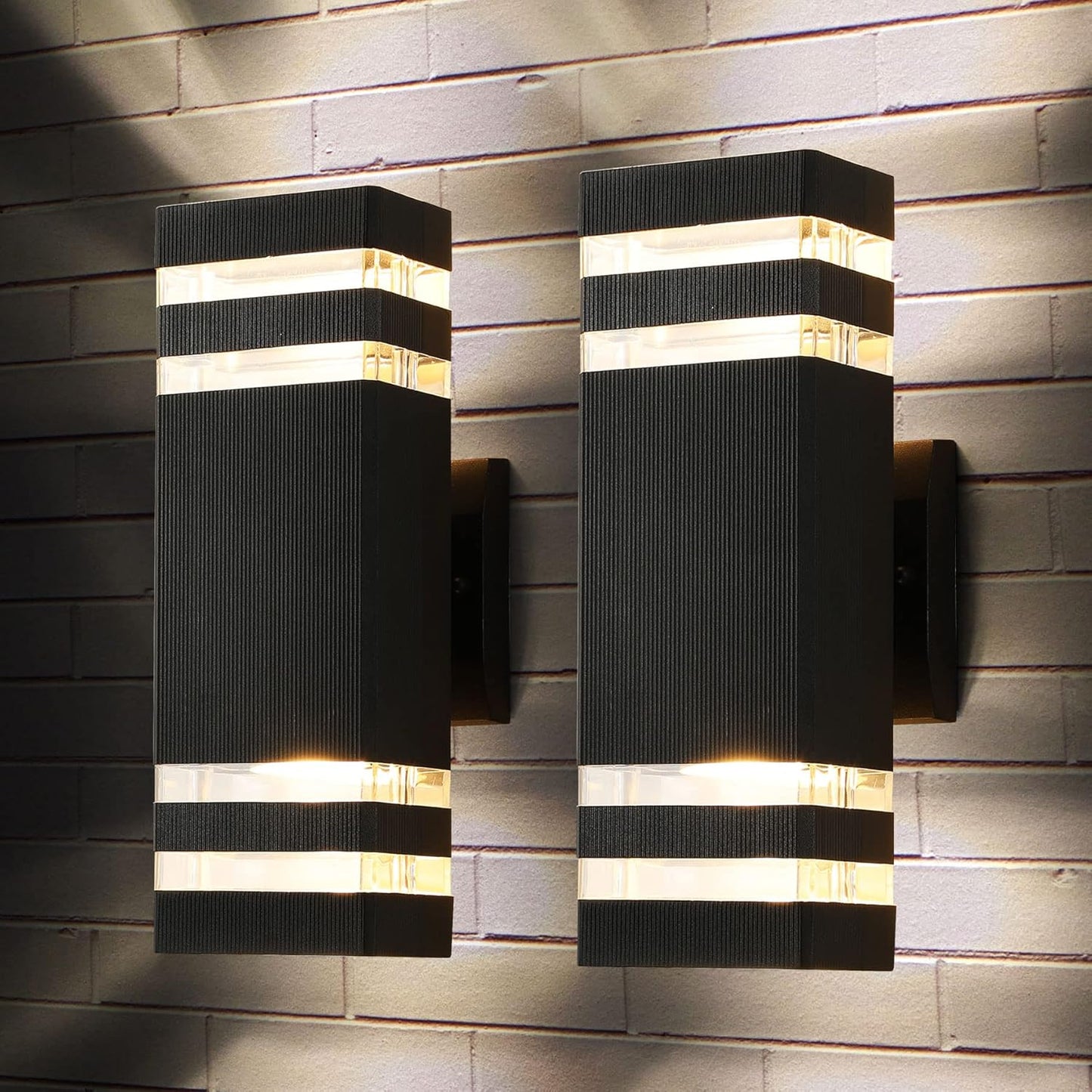tewei LED Square Up and Down Lights for Outdoor Wall Mount