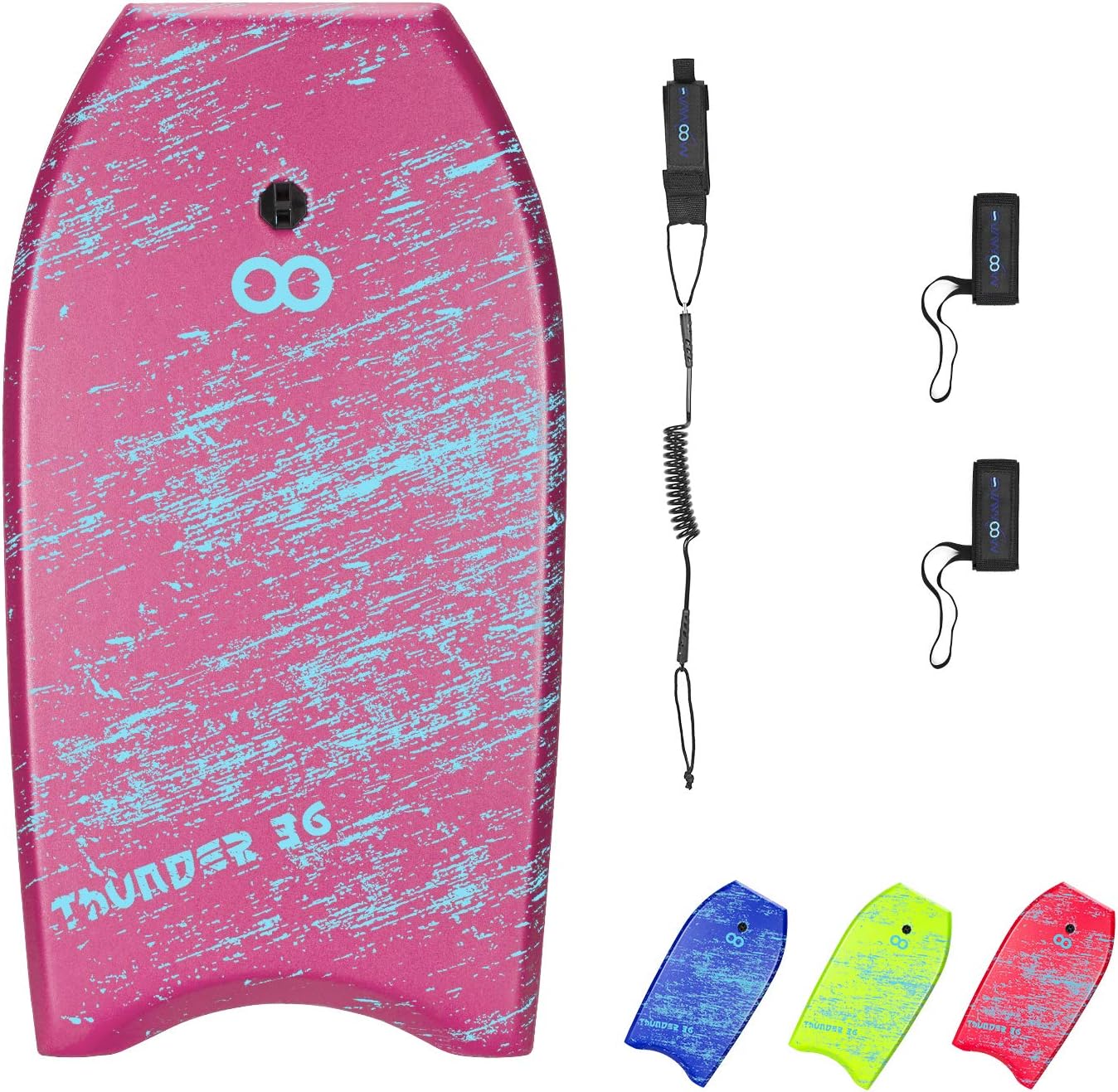 WOOWAVE Bodyboard Lightweight 33-41 inch for All Ages Surfing