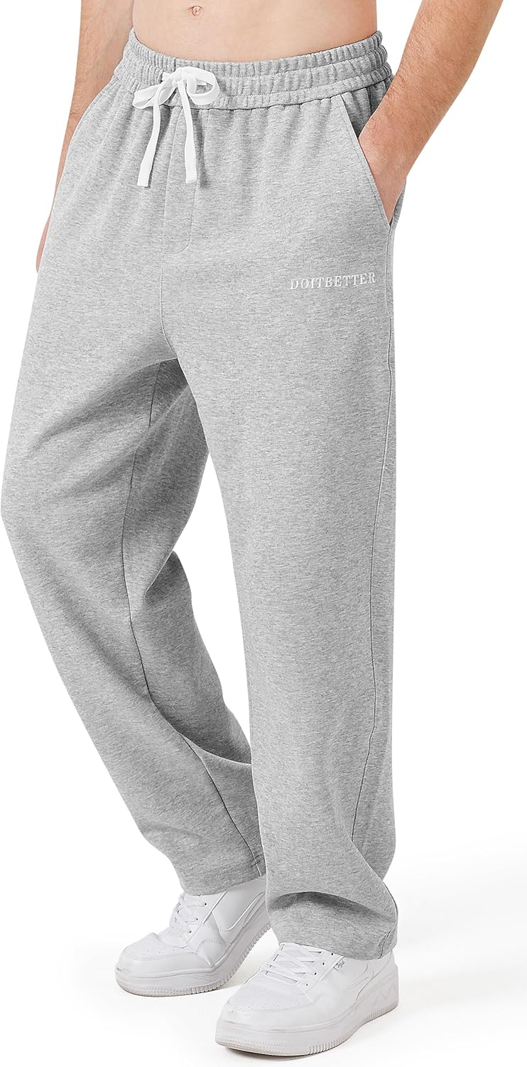 Men's Cotton Sweatpants for Yoga, Lounge, and Workout Comfort