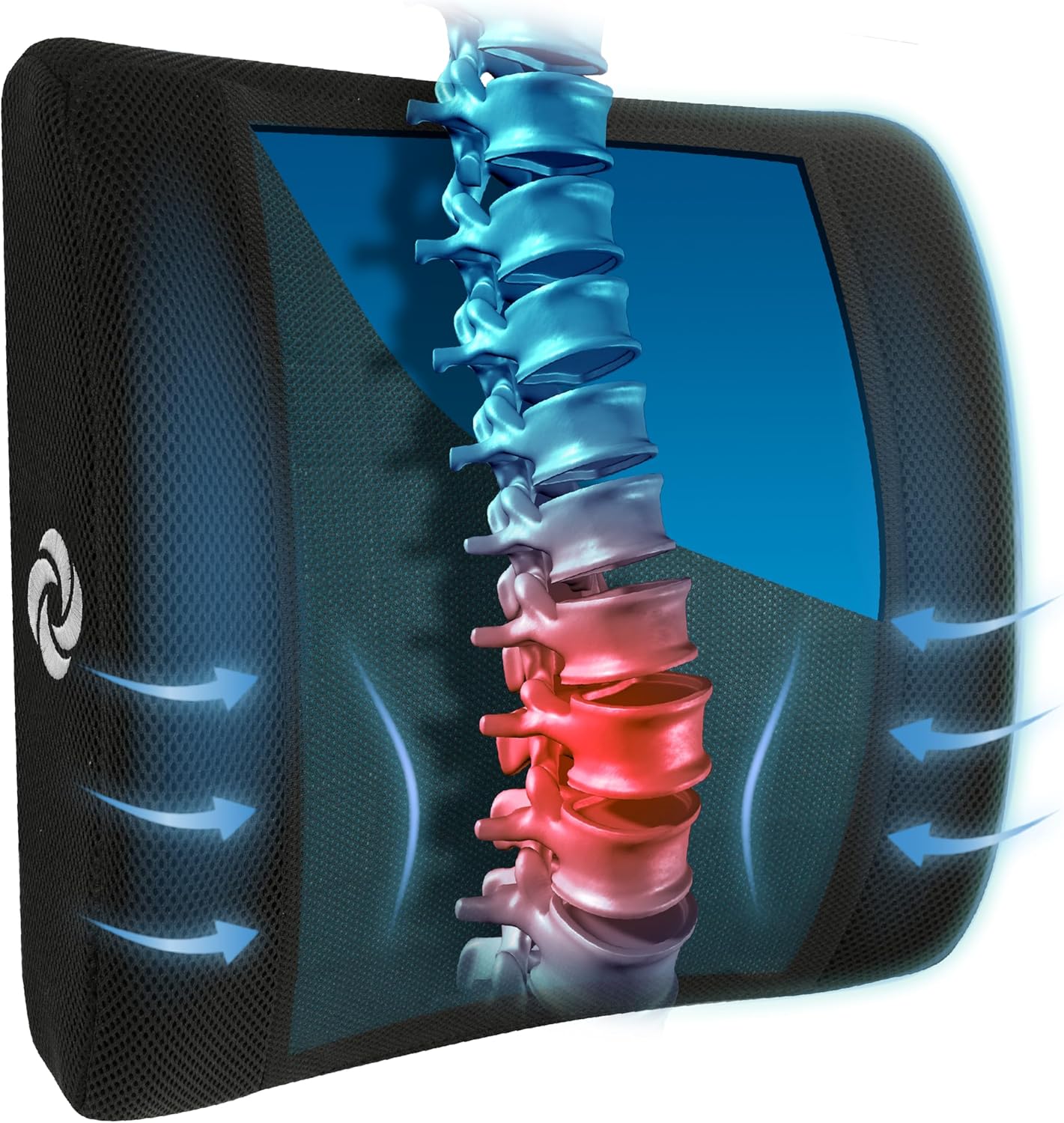 Samsonite Cooling Gel Lumbar Pillow - Boost Back Comfort