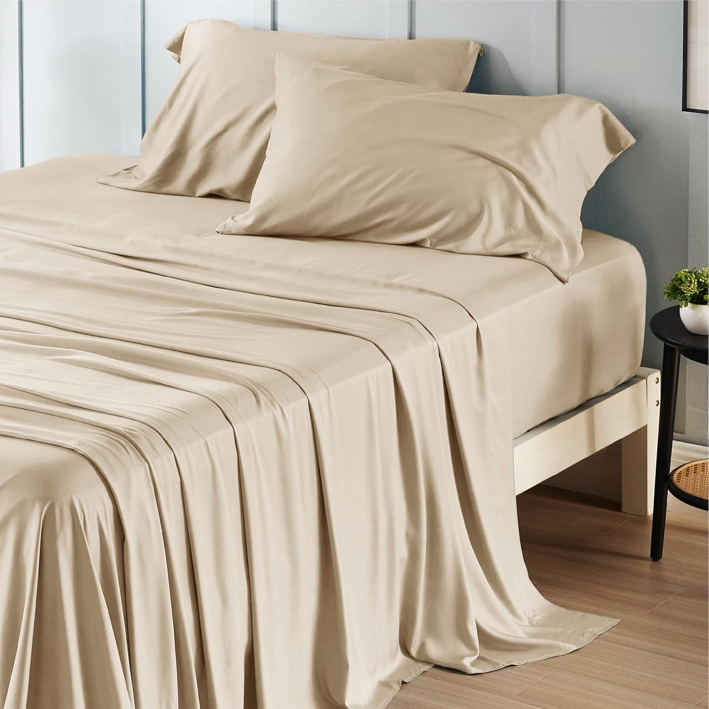Cooling Full Size Bed Sheets for Hot Sleepers, Soft & Breathable