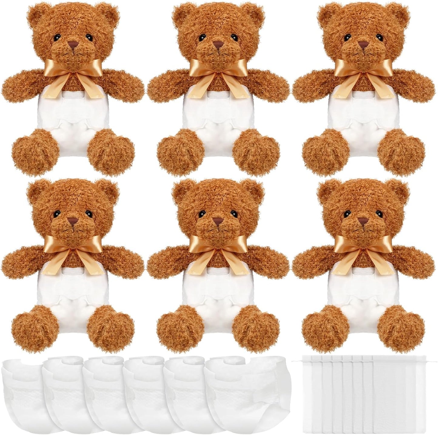 Bear Blindfolded Diaper Changing Game Set for Baby Showers