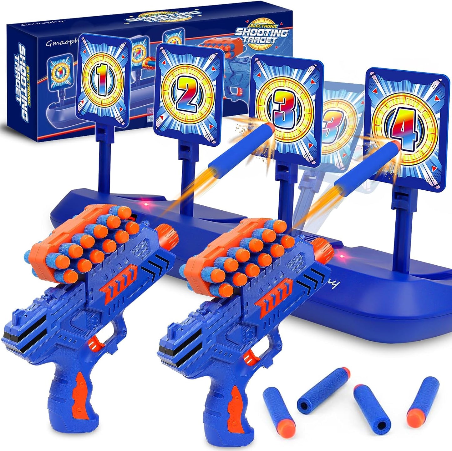 GMAOPHY Digital Shooting Targets with Foam Dart Blaster for Kids