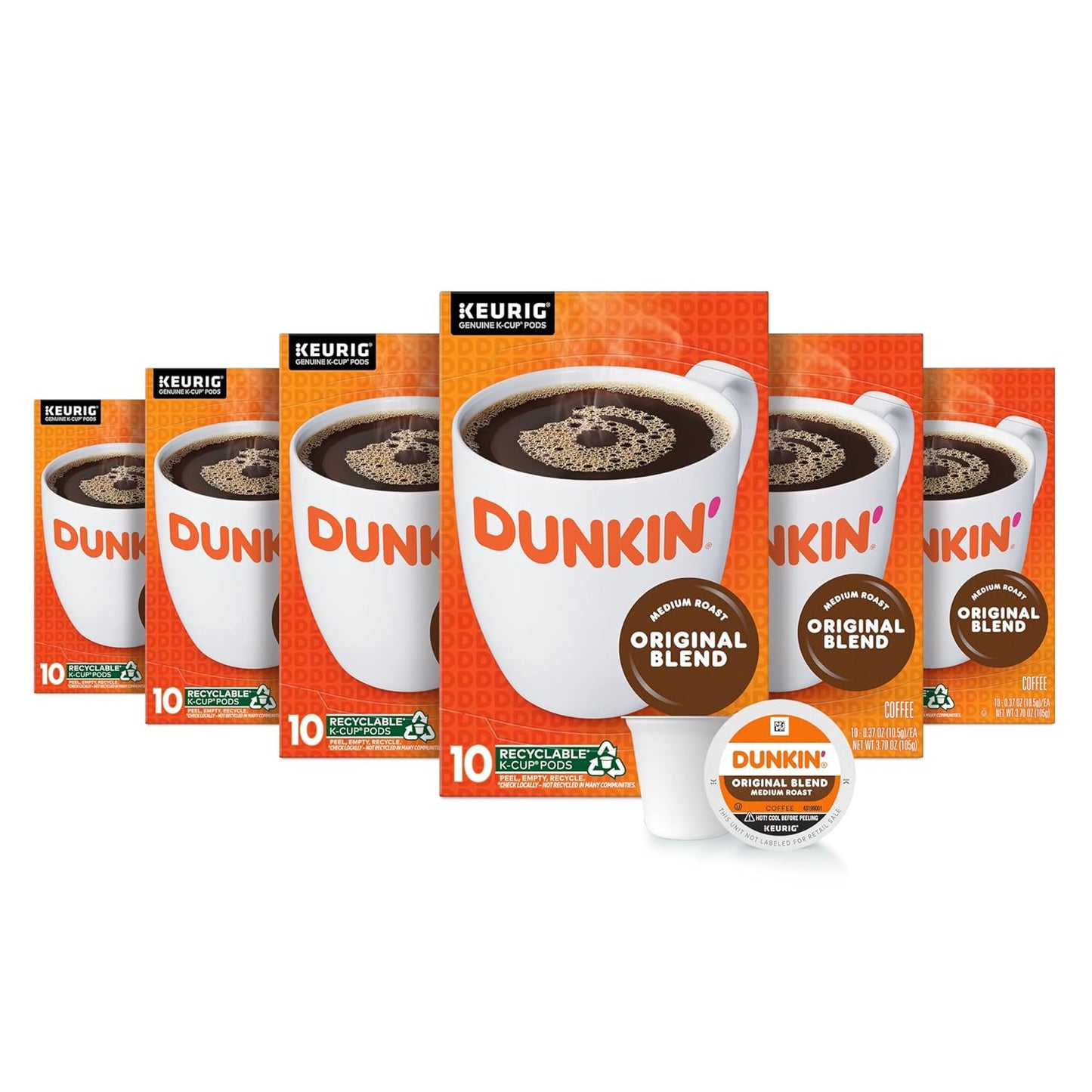 Dunkin' Original Medium Roast, 60 K-Cup Pods