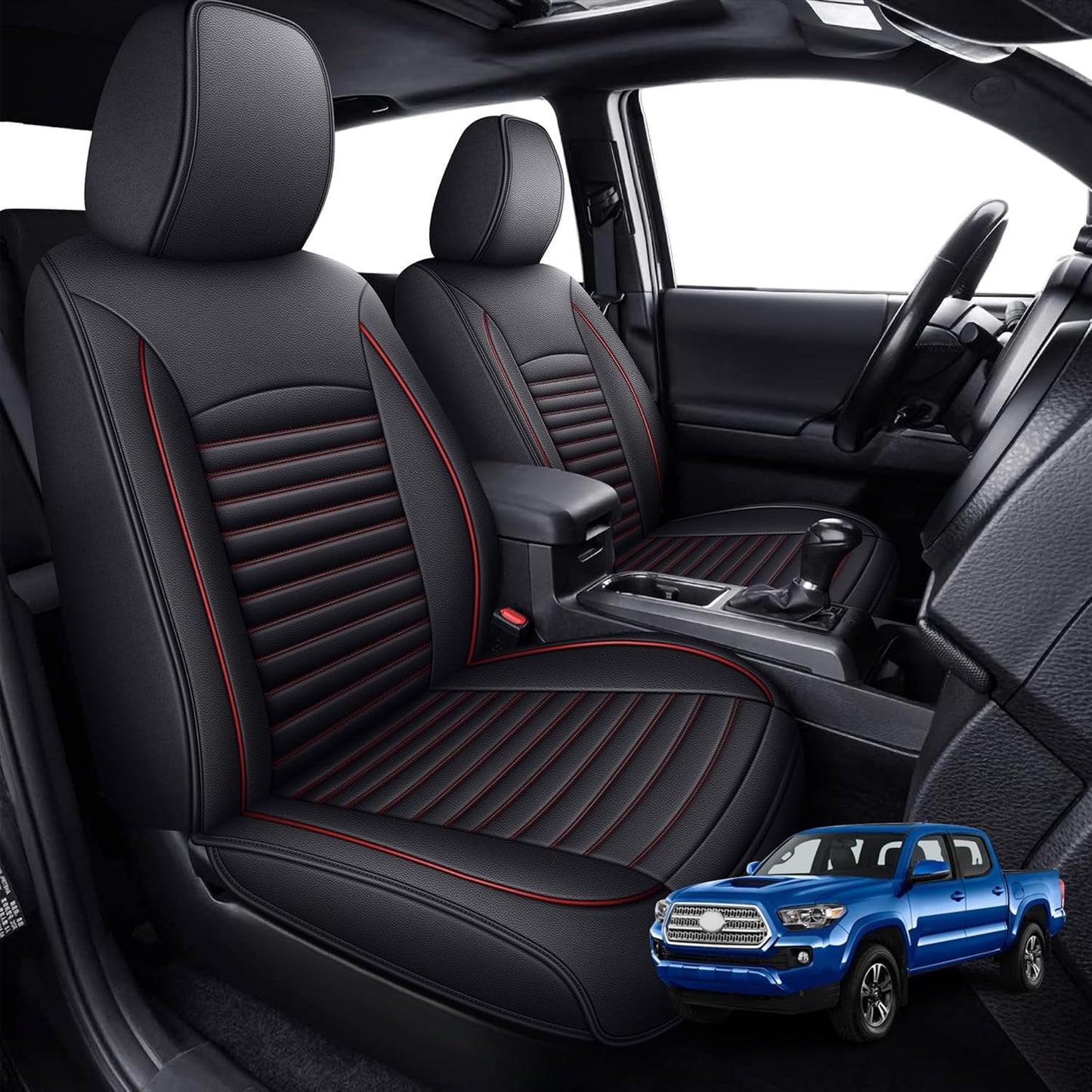 Custom Fit Seat Covers for Toyota Tacoma 2005-2023 Full Set