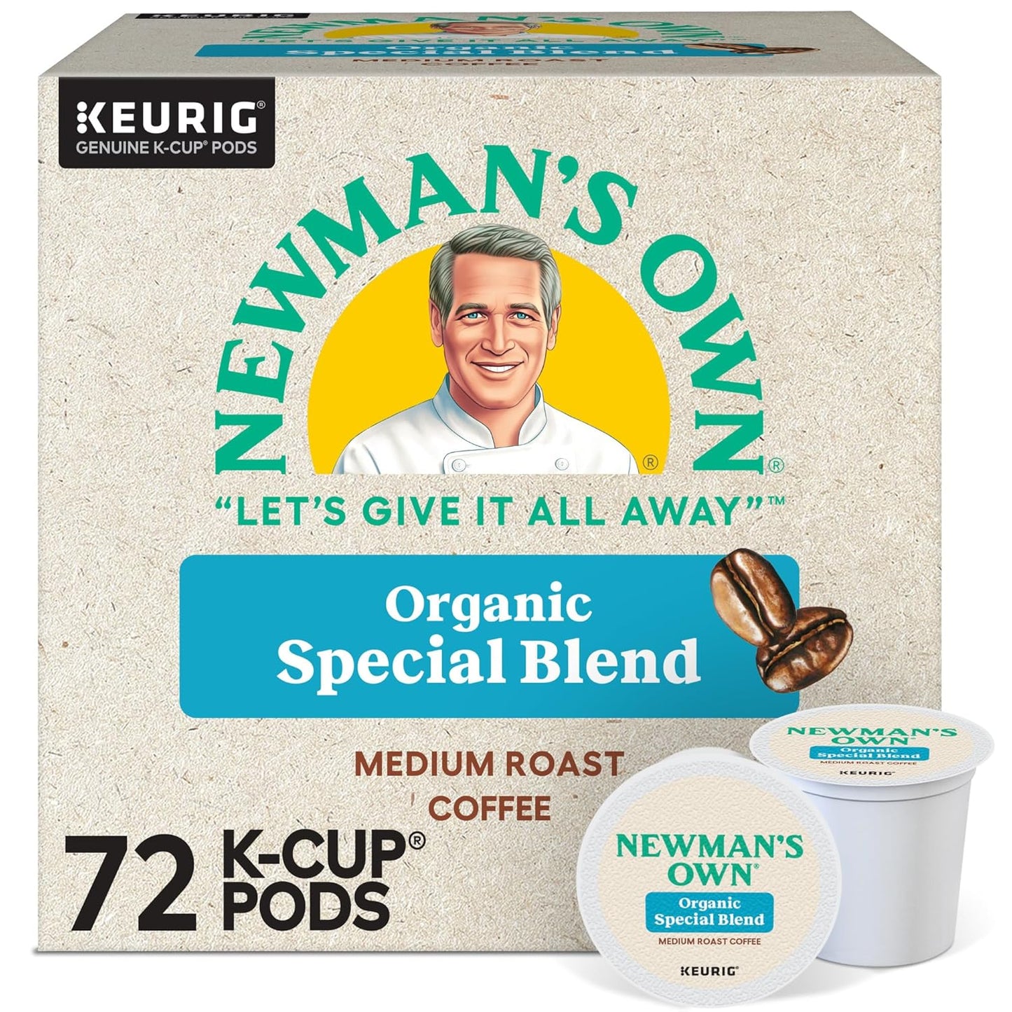 72 Count Newman's Own Special Blend K-Cup Pods