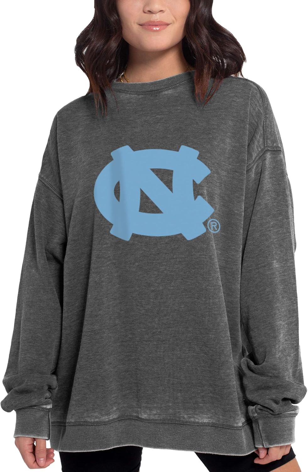 Chicka-d Women's Campus Crew: Stylish Burnout Fleece Pullover