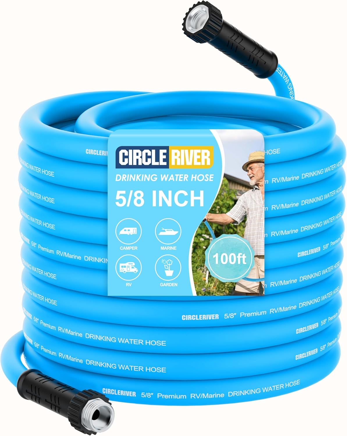 RV Water Hose 100FT - Premium Drinking Hose for RV and Camping