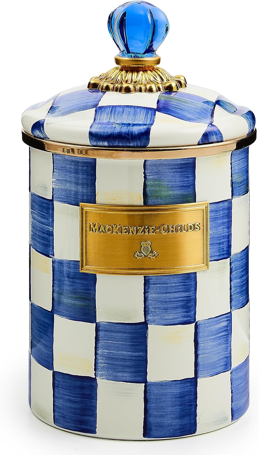 MACKENZIE-CHILDS Medium Enamel Canister for Stylish Storage
